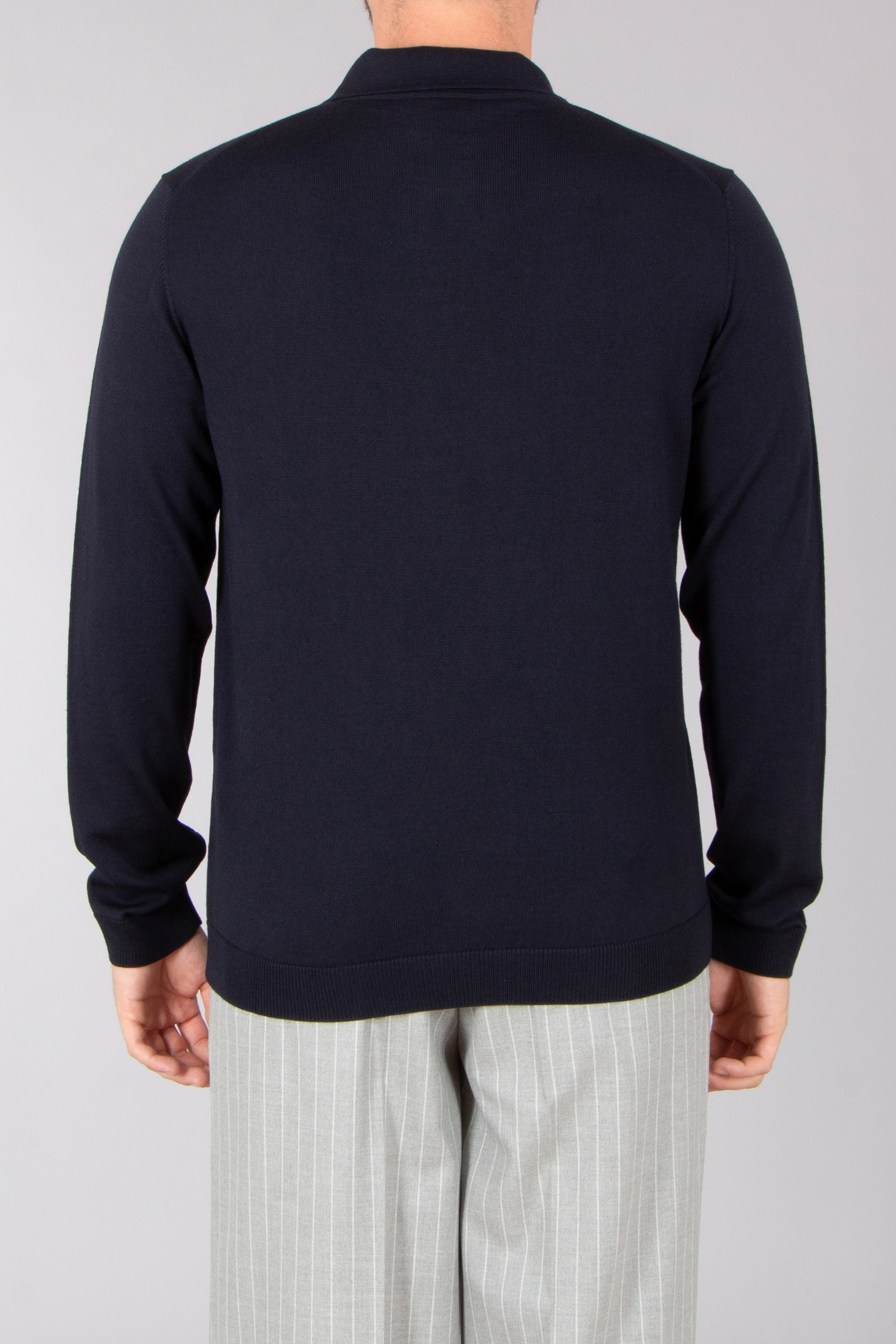 ROBERTO COLLINA Regular Fit Extra-Fine Wool Knit Polo Bekleidung, Langarm, Ärmel, Strickwaren, Pullover