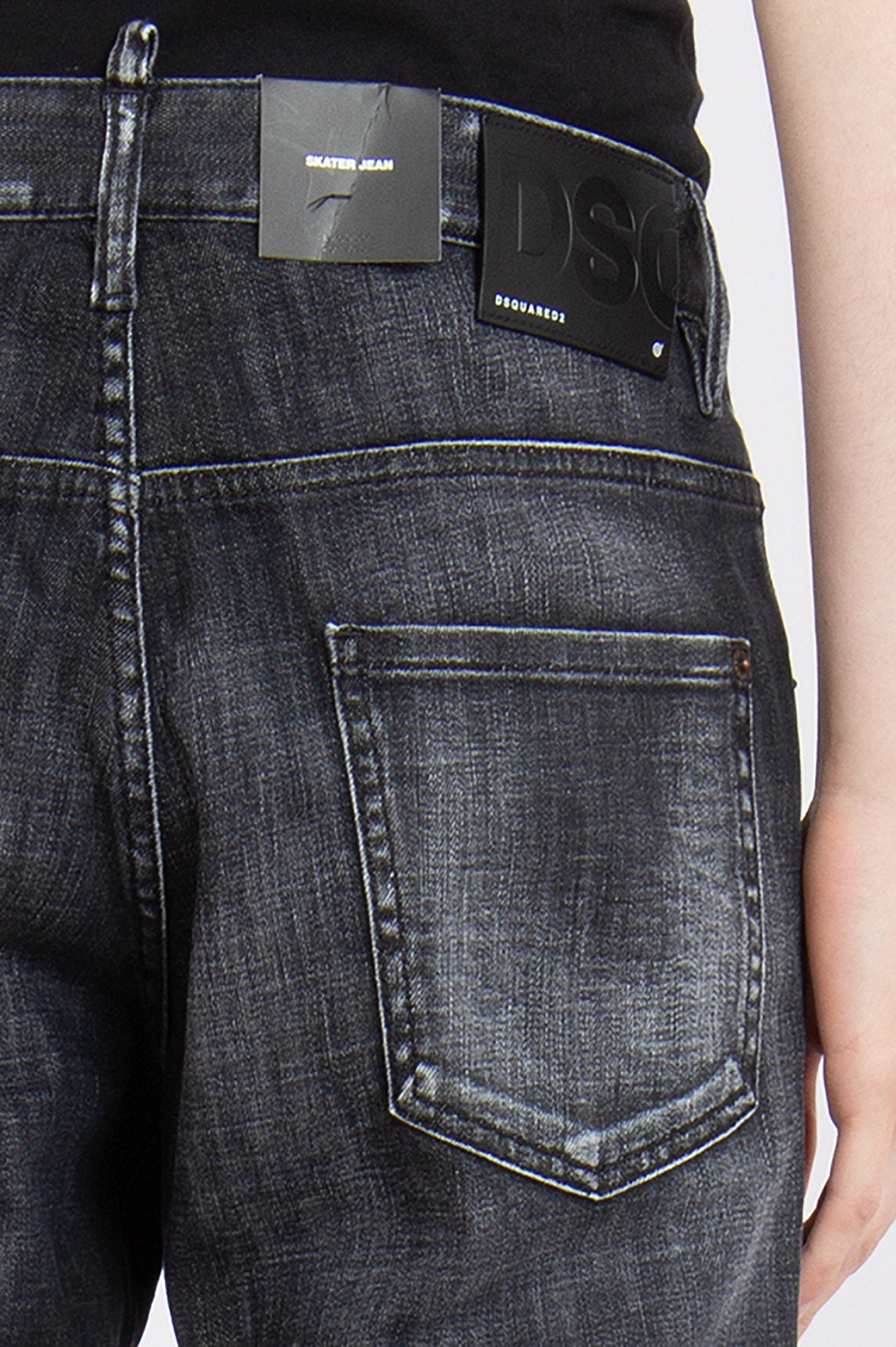 DSQUARED2 Cotton Stretch Denim Skater Jeans DSQUARED2 Cotton Stretch Denim Skater Jeans