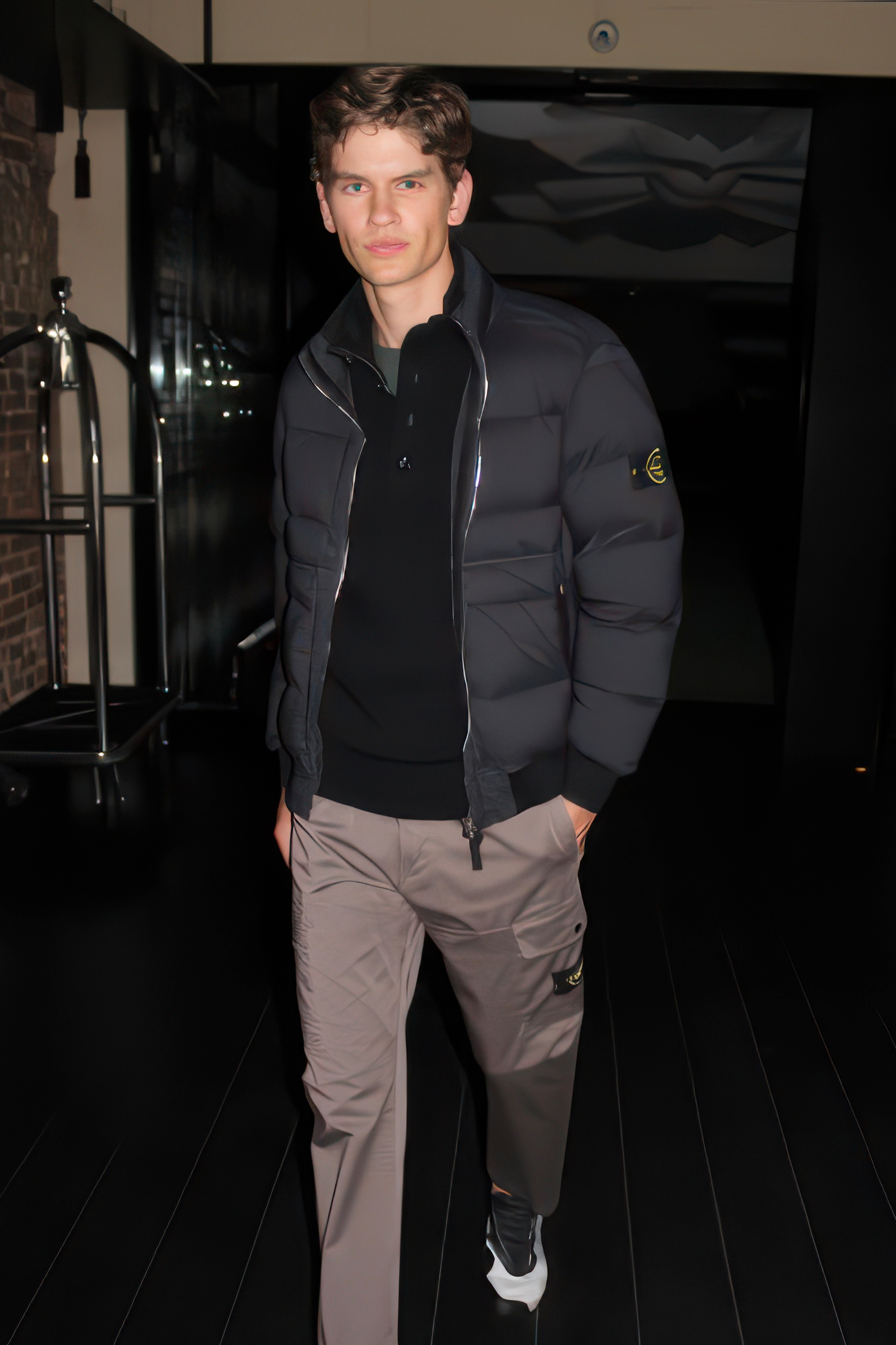 Mantel, Jacke, Langarm, Person, Stehend