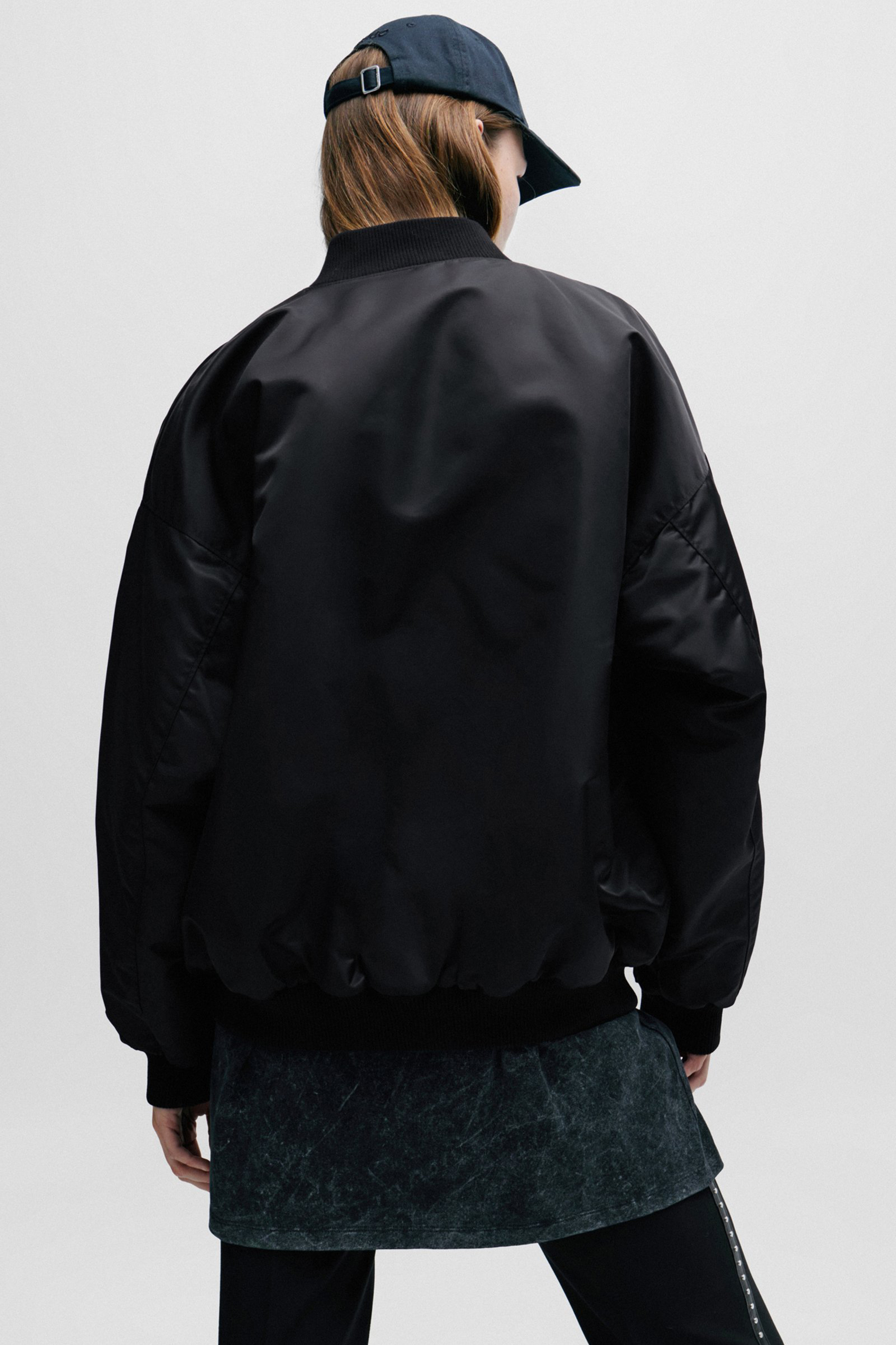 HUGO Oversized Recycled Nylon Jacket Flesiane HUGO Oversized Recycled Nylon Jacket Flesiane