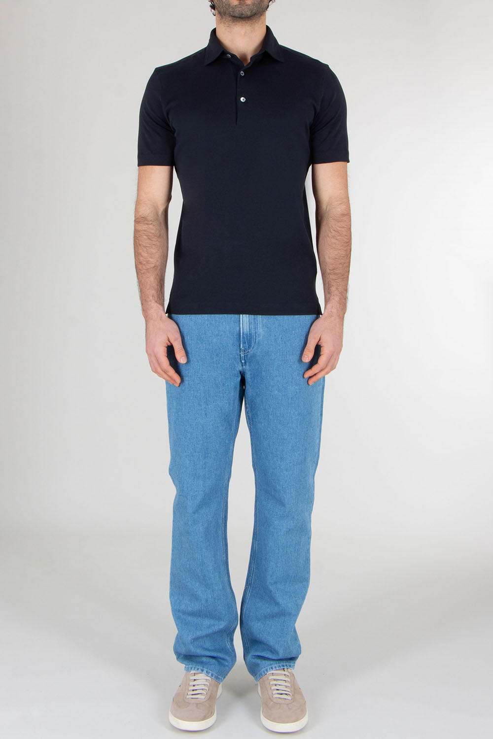 STEFAN BRANDT Regular Fit Urpima Sea Island Cotton Jersey Polo Shirt Luca