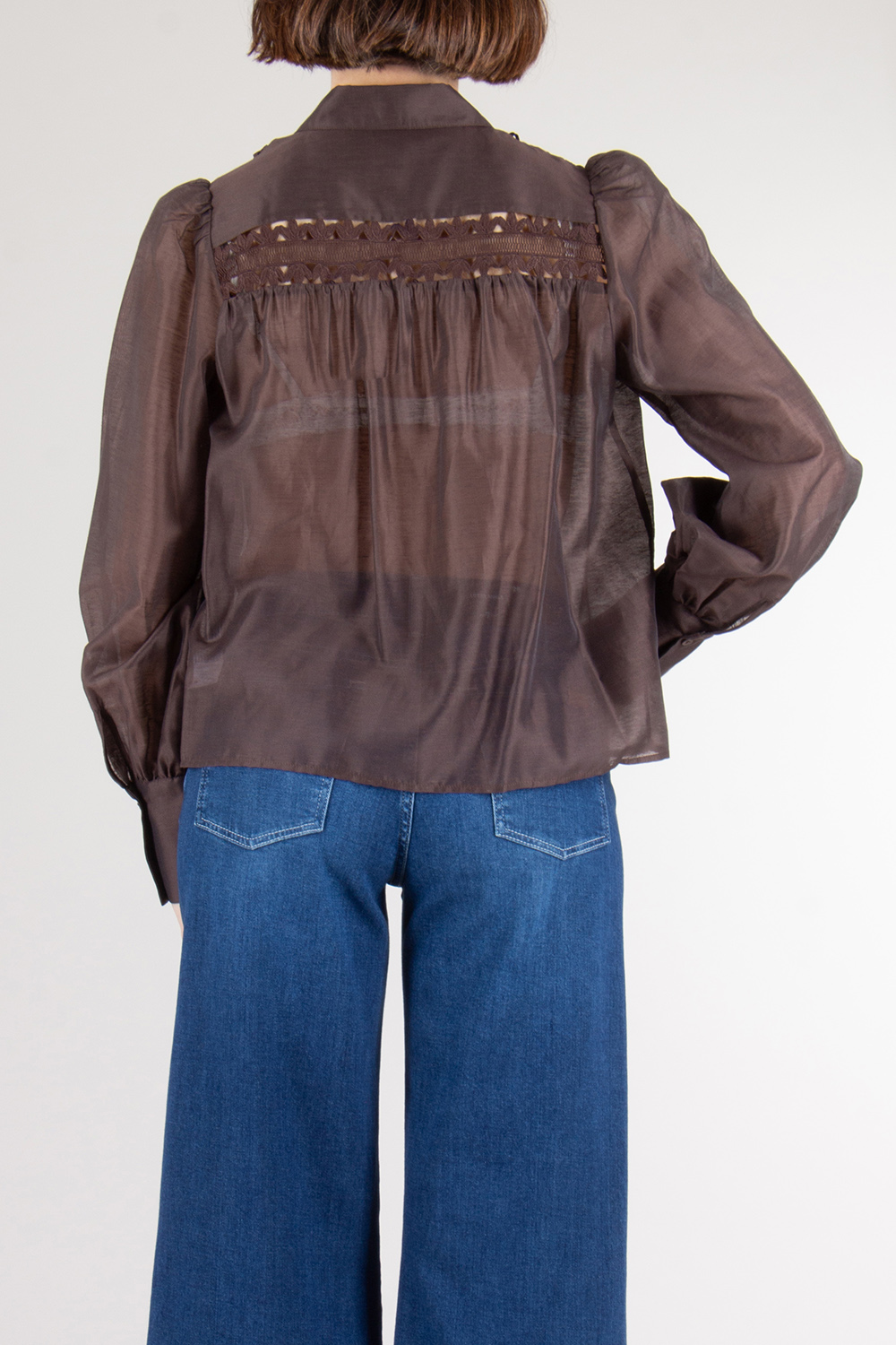 VAN LAACK Loose Fit Lace Panel Blouse