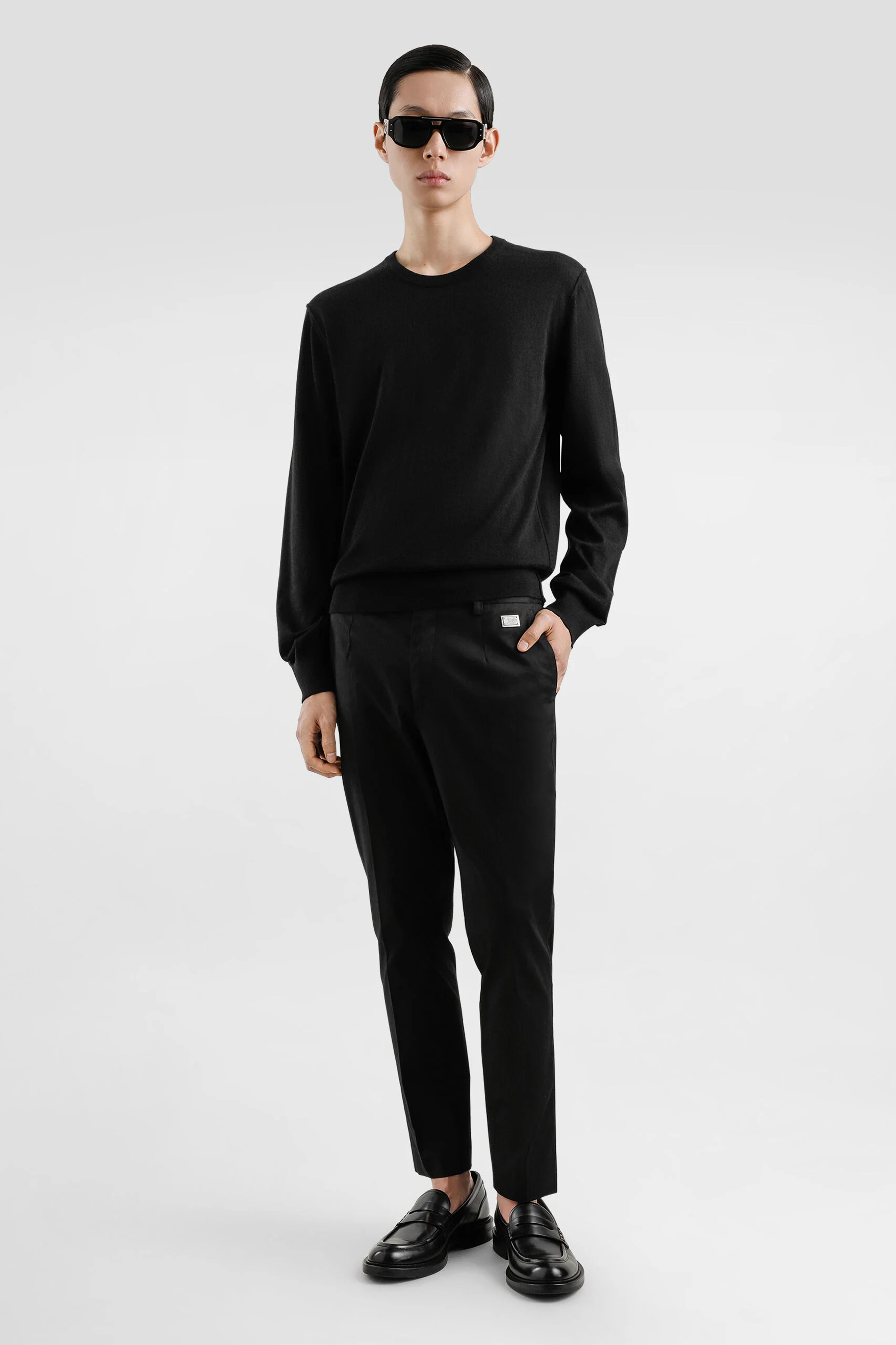 DOLCE & GABBANA Sartorial Stretch Cotton Gabardine Pants DOLCE & GABBANA Sartorial Stretch Cotton Gabardine Pants
