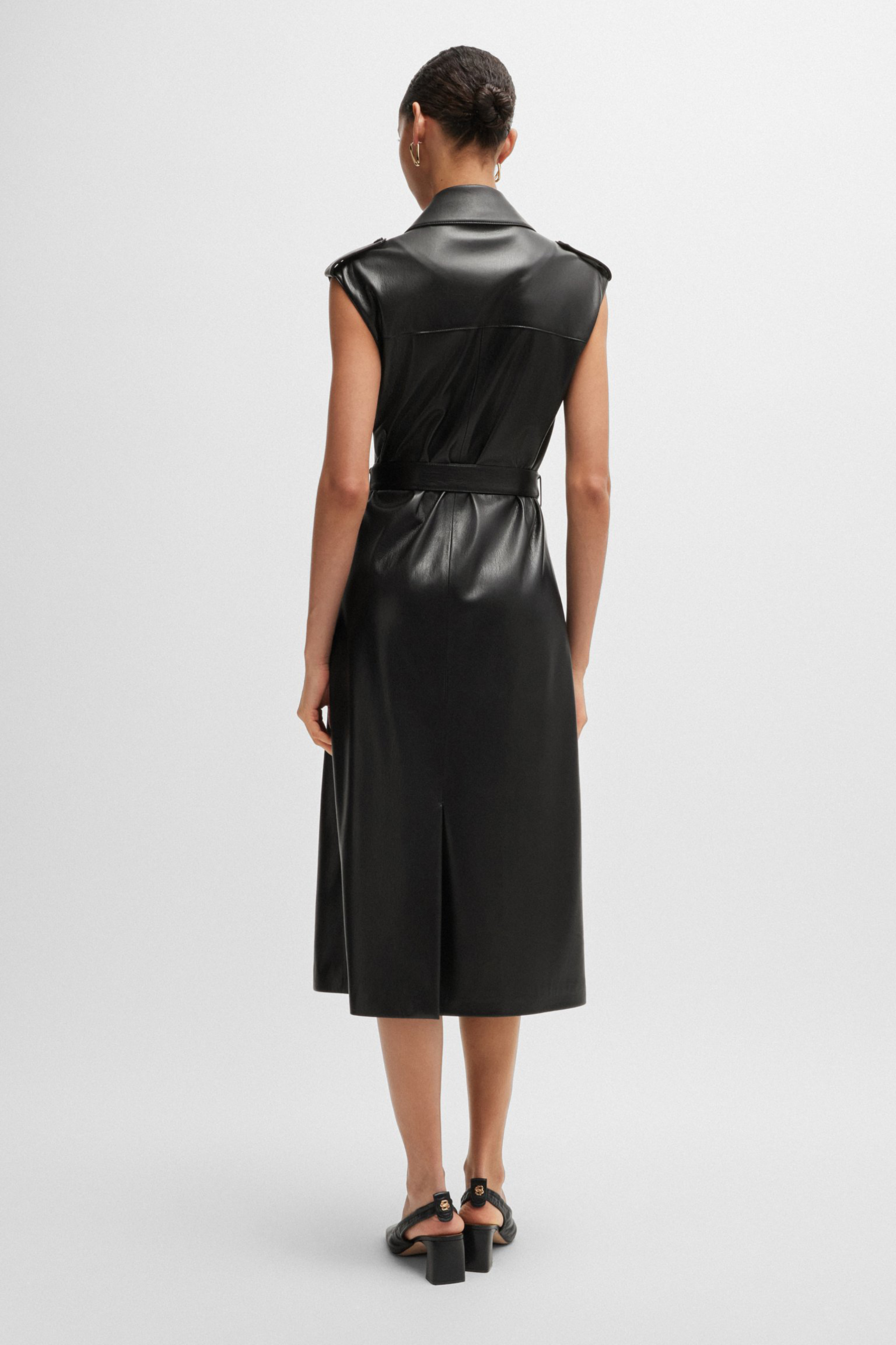 BOSS Faux Leather Dress Dujeta BOSS Faux Leather Dress Dujeta
