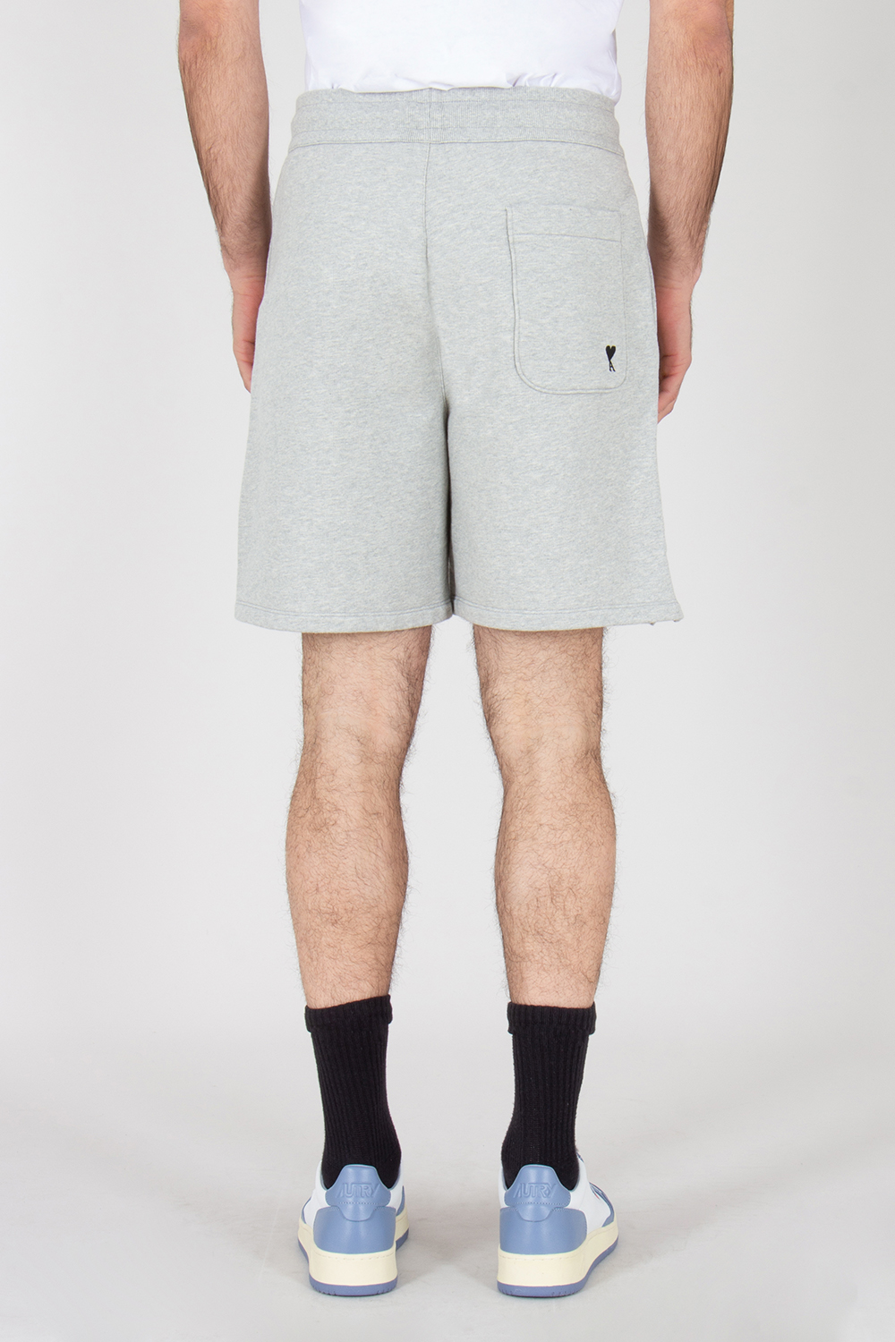 AMI PARIS Relaxed Fit Ami de Coeur Cotton Fleece Shorts