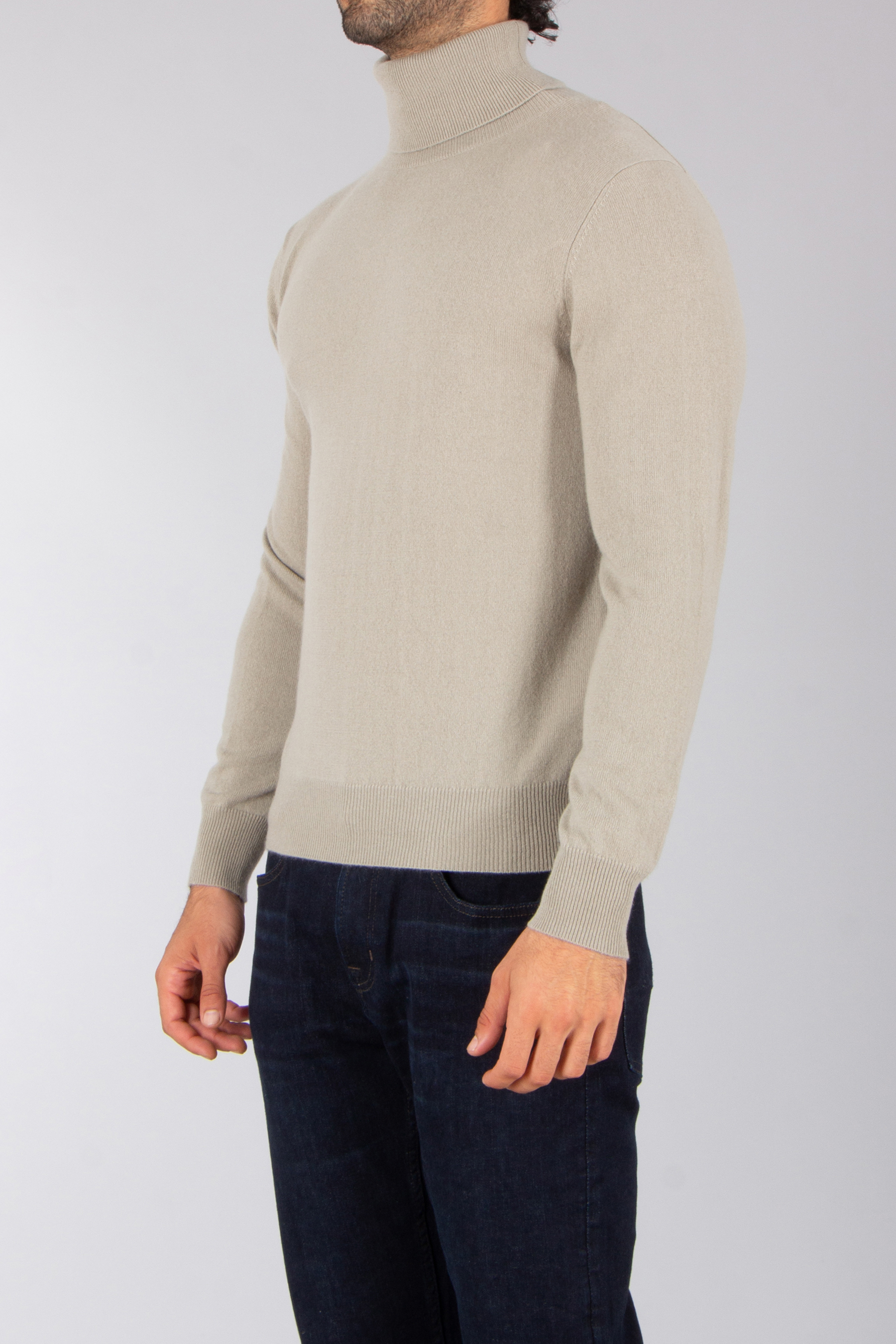 ALLUDE Regular Fit Cashmere Turtleneck Sweater Langarm, Ärmel, Strickwaren, Pullover, Jeanshose