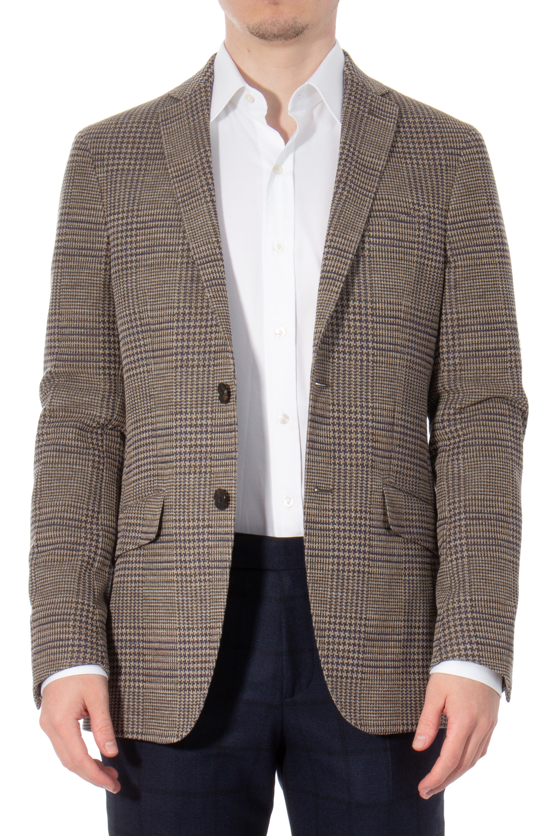 ETRO Glencheck Virgin Wool Blend Jacket