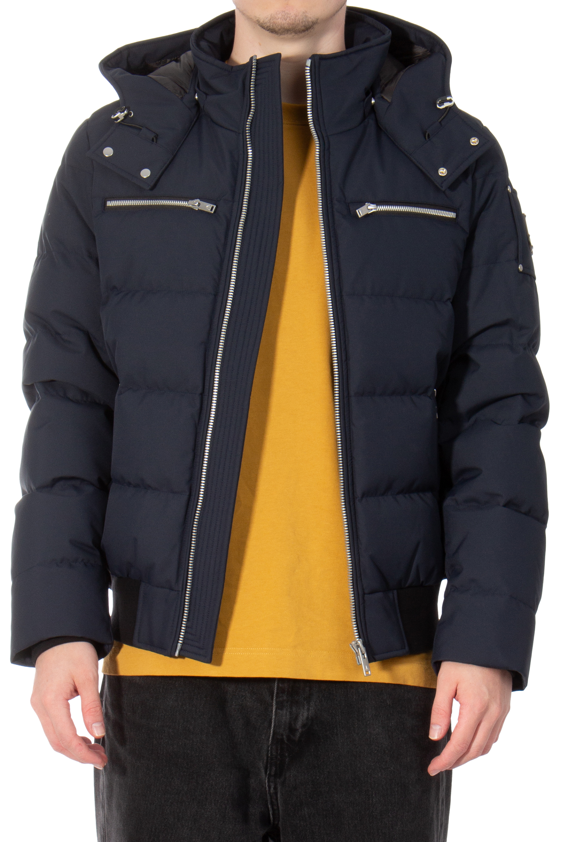 MOOSE KNUCKLES Quilted Down Jacket Cloud MOOSE KNUCKLES Quilted Down Jacket Cloud