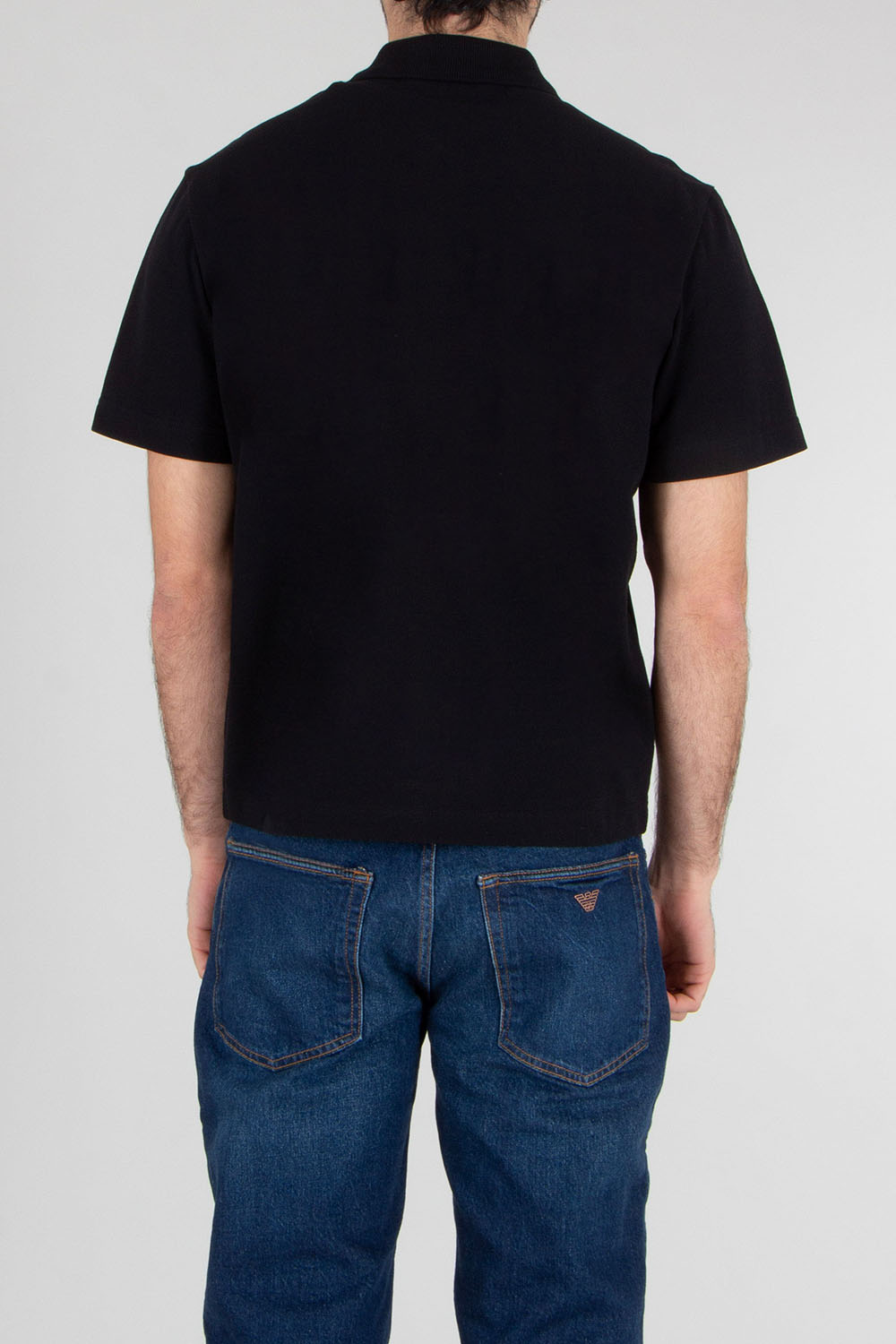 MONCLER Loose Fit Cotton Piqué Polo Shirt