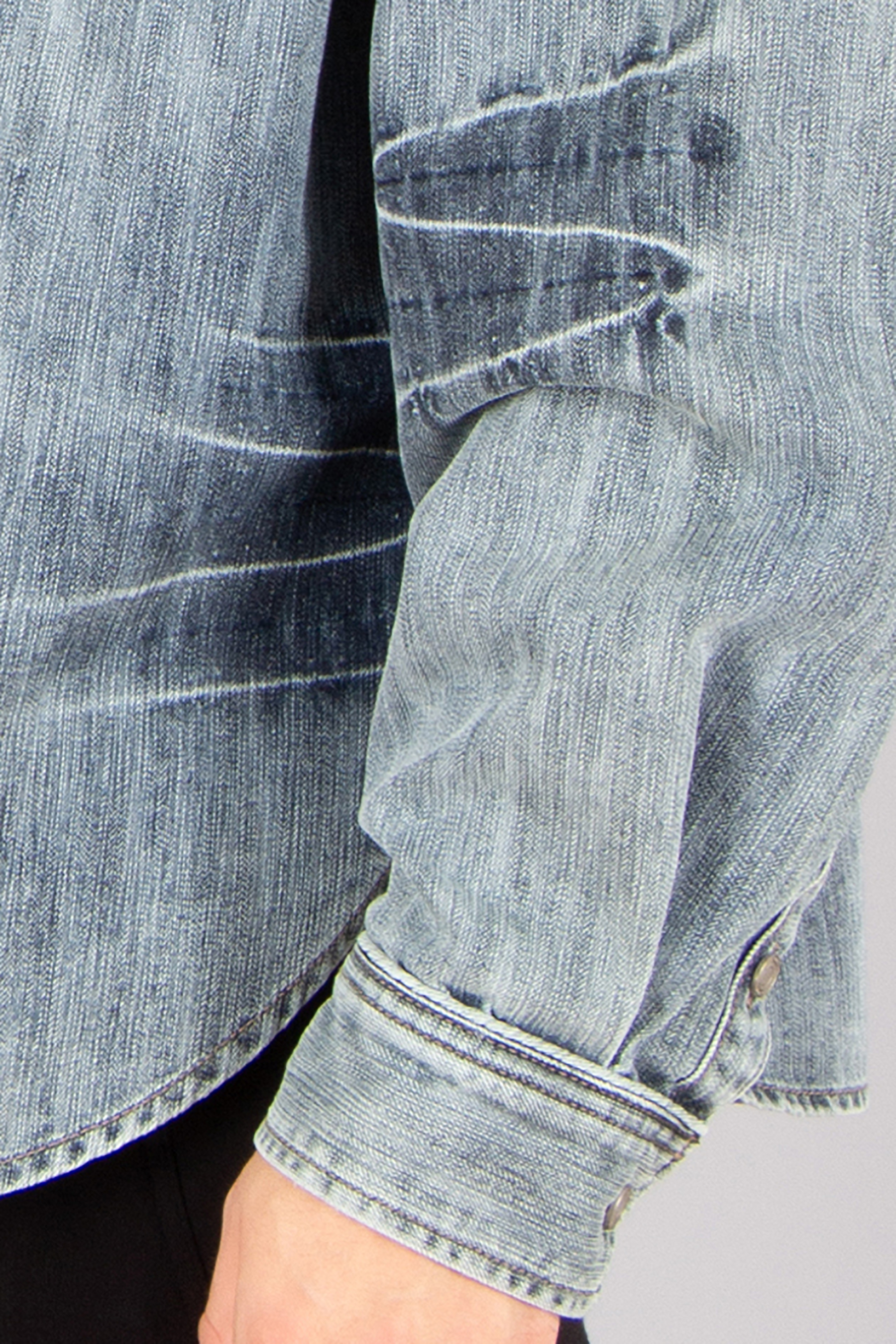 JUUN.J Loose Fit Domingo Wash Cotton Blend Denim Overshirt JUUN.J Loose Fit Domingo Wash Cotton Blend Denim Overshirt