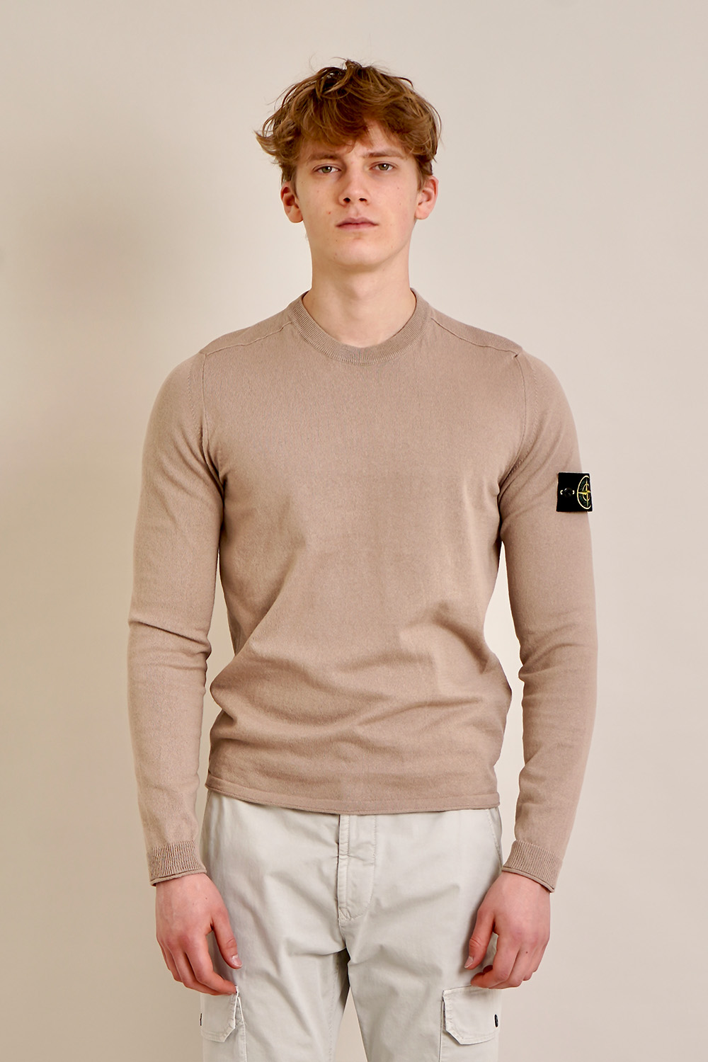 STONE ISLAND Regular Fit Crew Neck Pullover