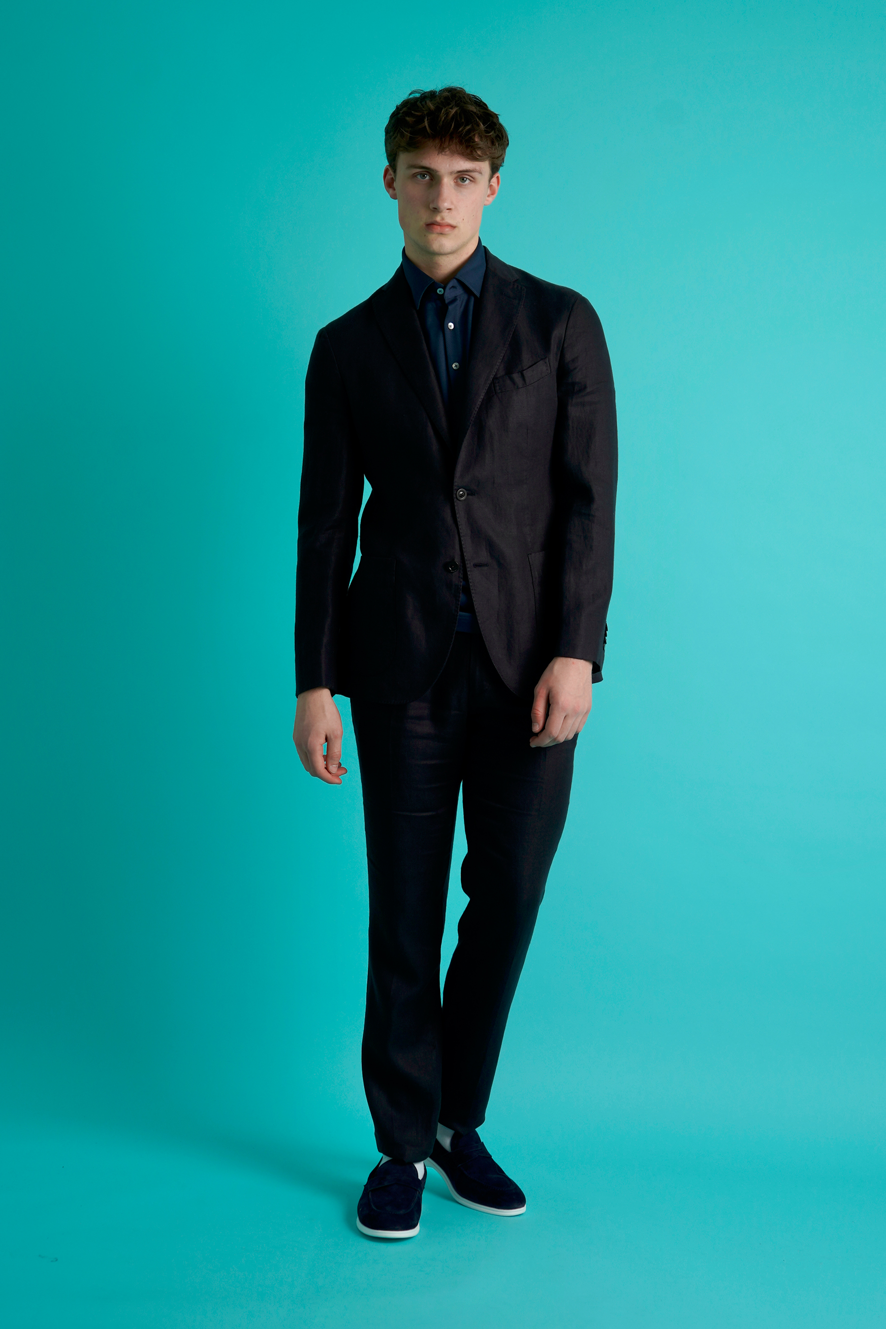 BOGLIOLI Regular Fit Linen K-Jacket-Suit Formelle Kleidung, Anzug, Smoking, Mann, Person