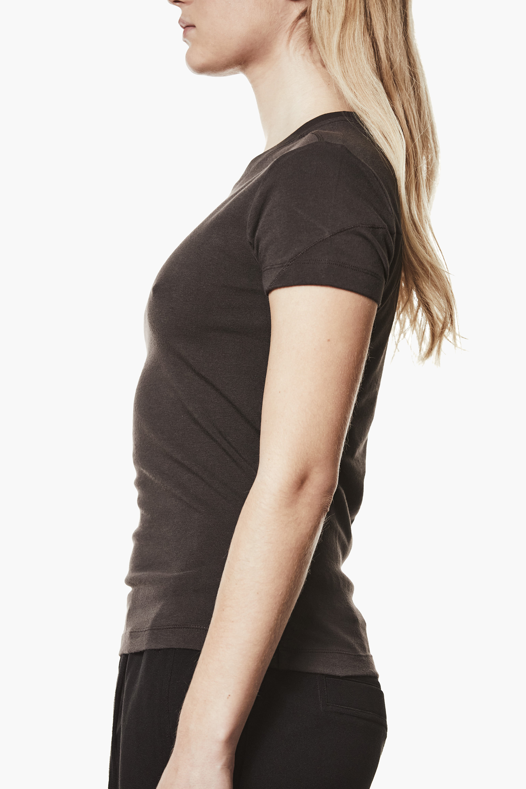 THOM KROM Slim Fit Cotton-Modal Stretch Jersey T-Shirt T-shirt, Bluse, Ärmel, Person, Frau