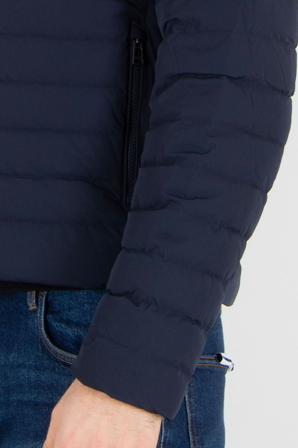 BELSTAFF Regular Fit Recycled Nylon Stretch Down Jacket Chassis