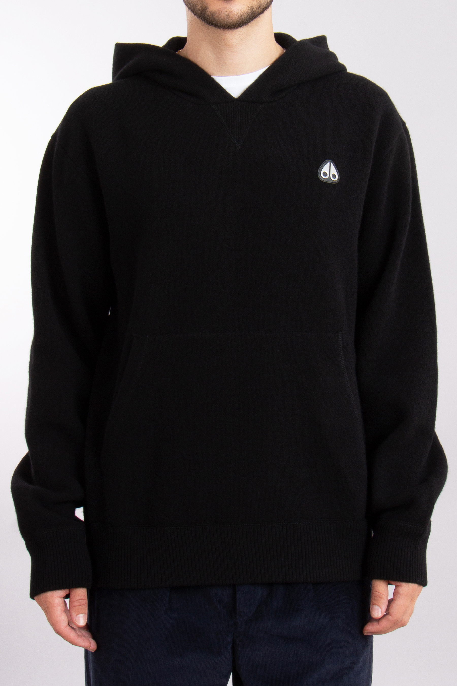 MOOSE KNUCKLES Hooded Wool-Cashmere Blend Sweater Jog Falls MOOSE KNUCKLES Hooded Wool-Cashmere Blend Sweater Jog Falls