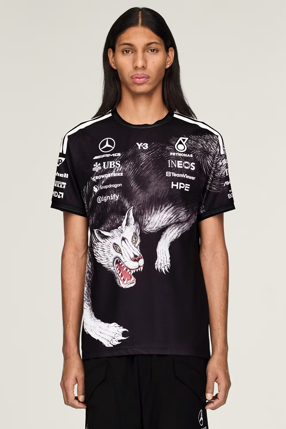 Y-3 x MERCEDES AMG PETRONAS Regular Fit Sport Jersey