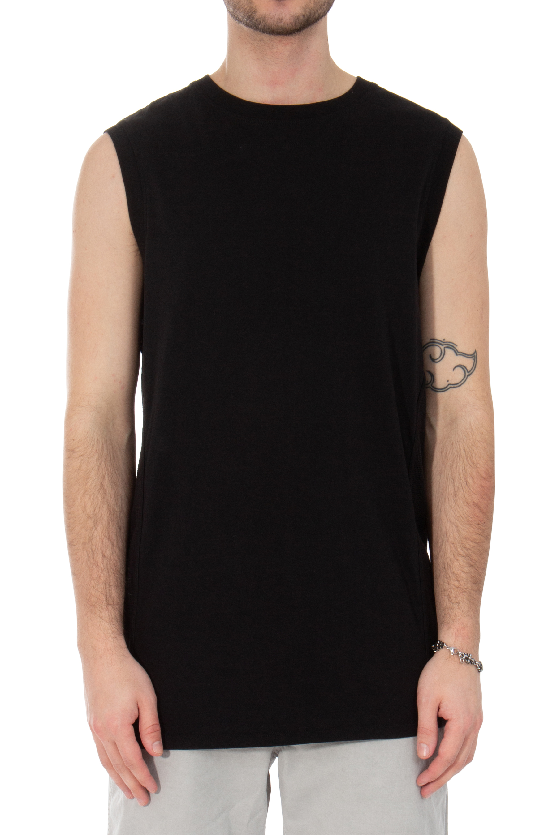 RE:VOLVER ATELIER Mesh Inlay Cotton Tank Top RE:VOLVER ATELIER Mesh Inlay Cotton Tank Top
