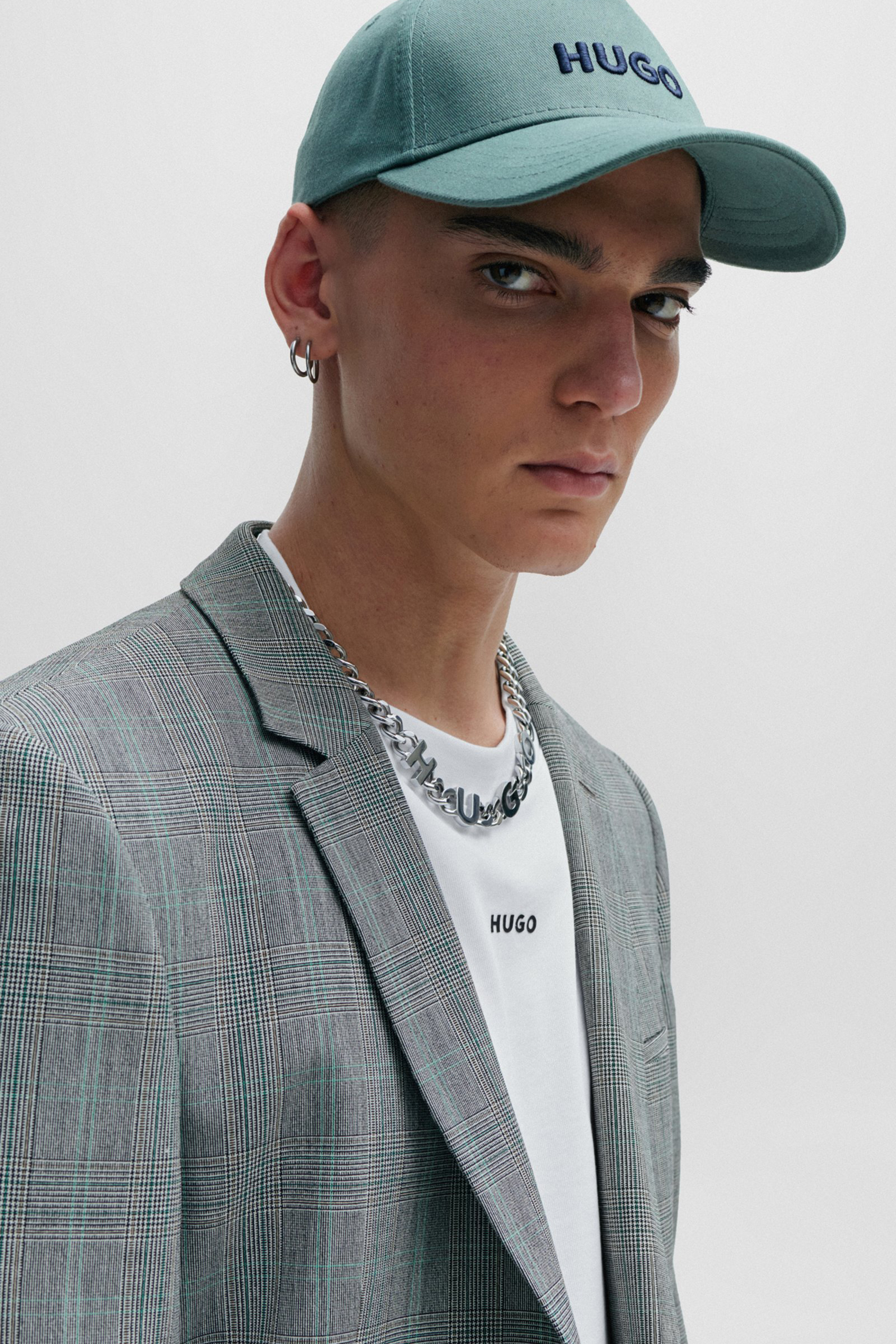 HUGO Extra Slim Fit Checked Super-Flex Jacket Arti HUGO Extra Slim Fit Checked Super-Flex Jacket Arti