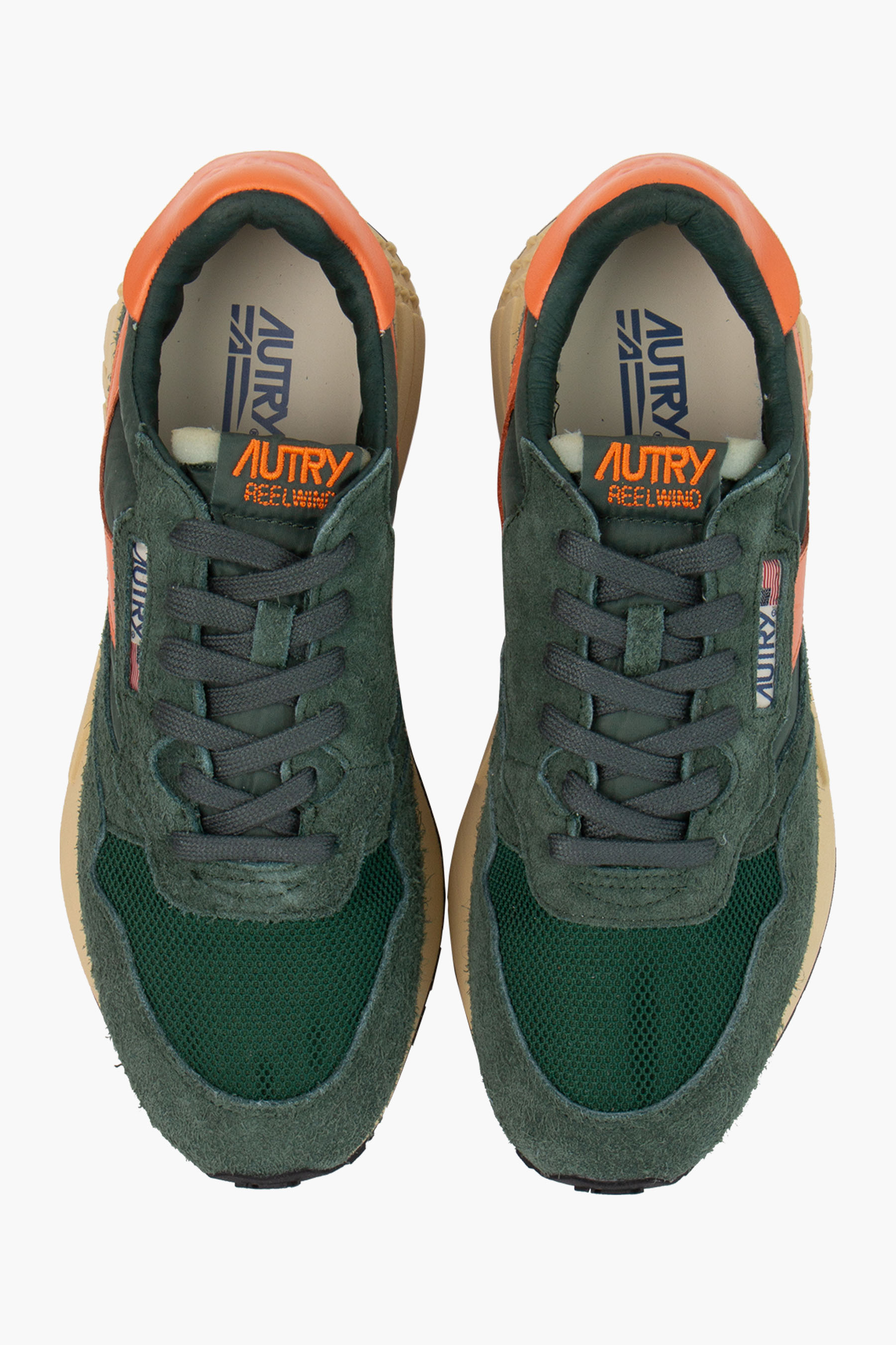 AUTRY Stone Wash Suede & Mesh Sneakers Reelwind Low AUTRY Stone Wash Suede & Mesh Sneakers Reelwind Low