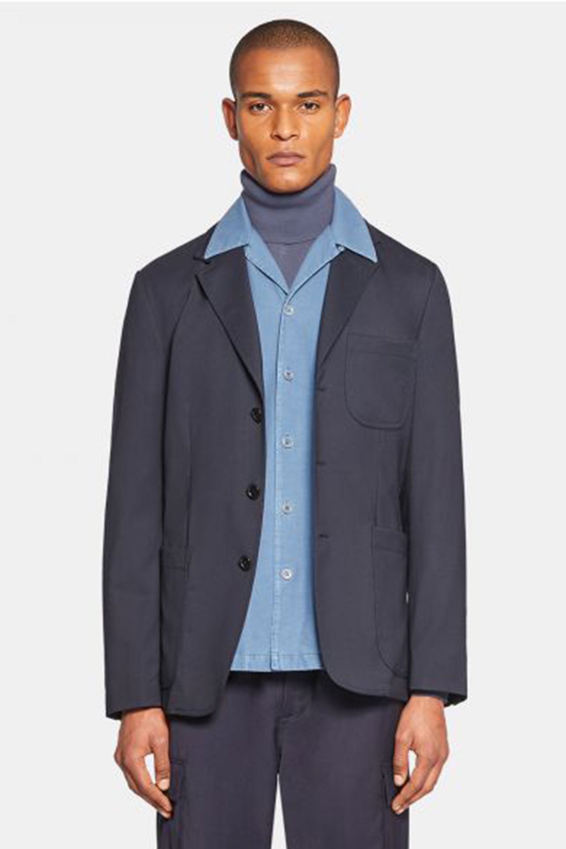 ASPESI Unstructured Wool Stretch Jacket
