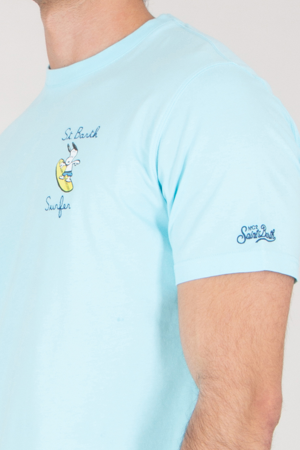 MC 2 SAINT BARTH Cotton Jersey T-Shirt St. Barth Surfer
