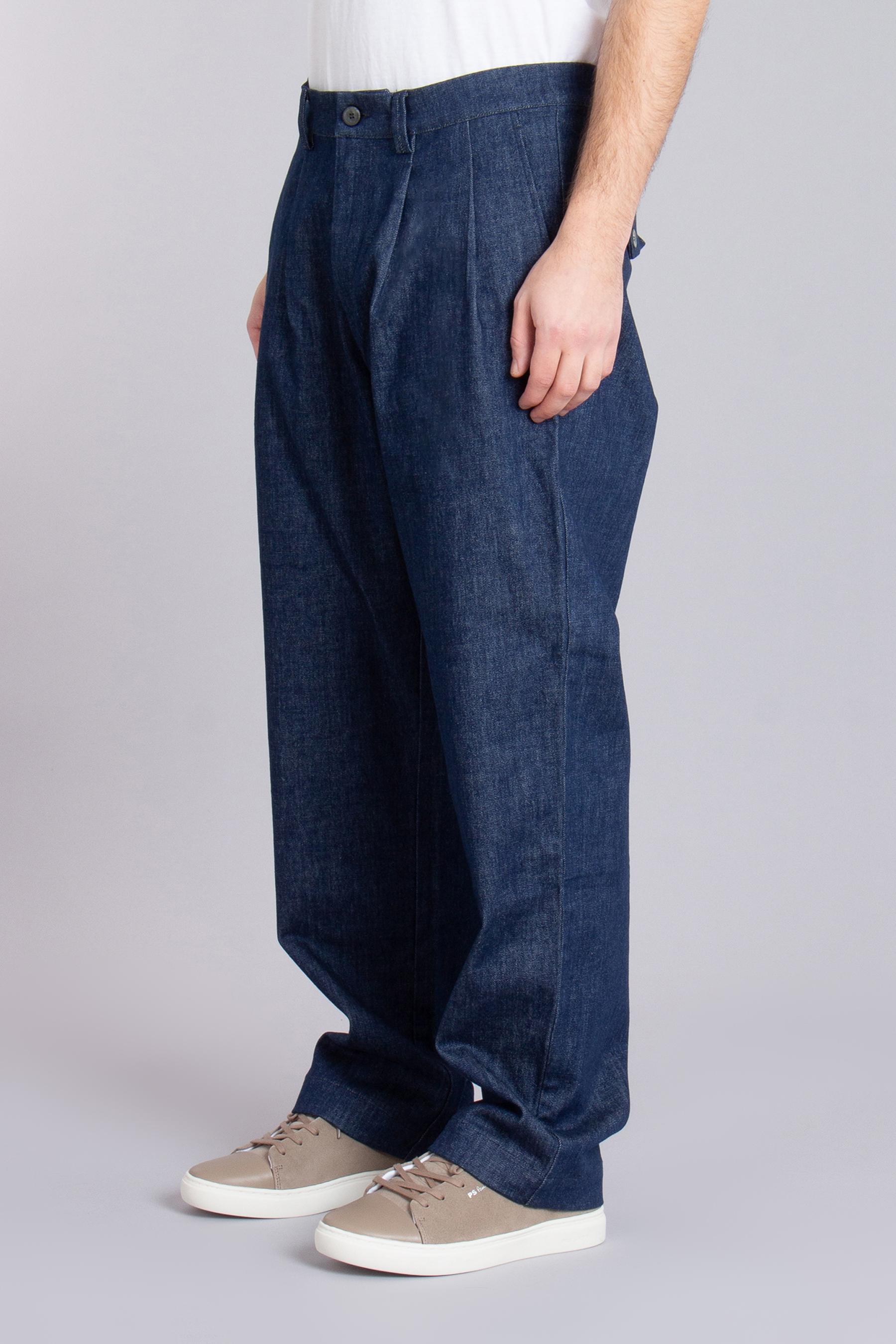 SEASE Wide Fit Cotton Stretch Denim Pants SEASE Wide Fit Cotton Stretch Denim Pants
