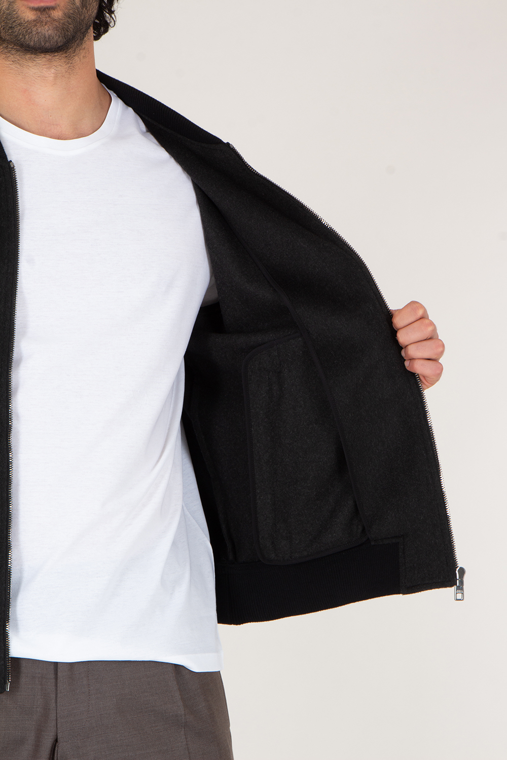 DOLCE & GABBANA Cashmere Bomber Jacket