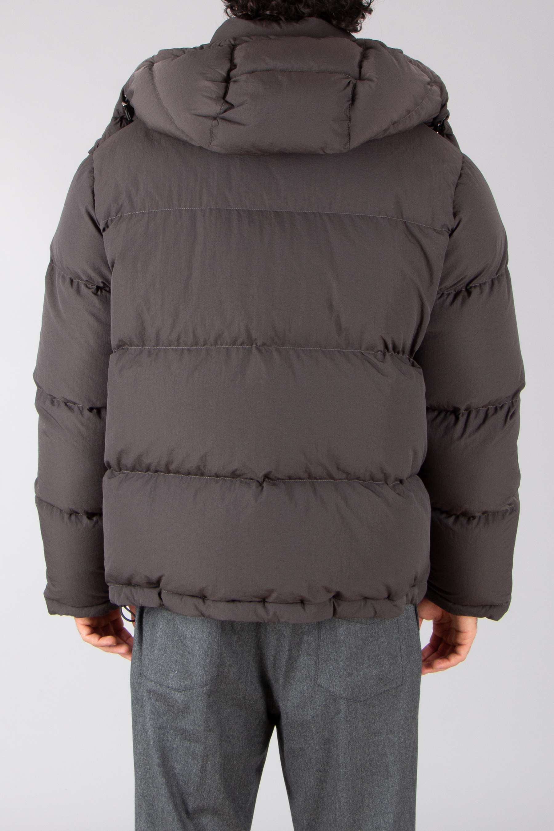 DOLCE & GABBANA Regular Fit Nylon Down Jacket Bekleidung, Mantel, Jacke, Kapuze, Person