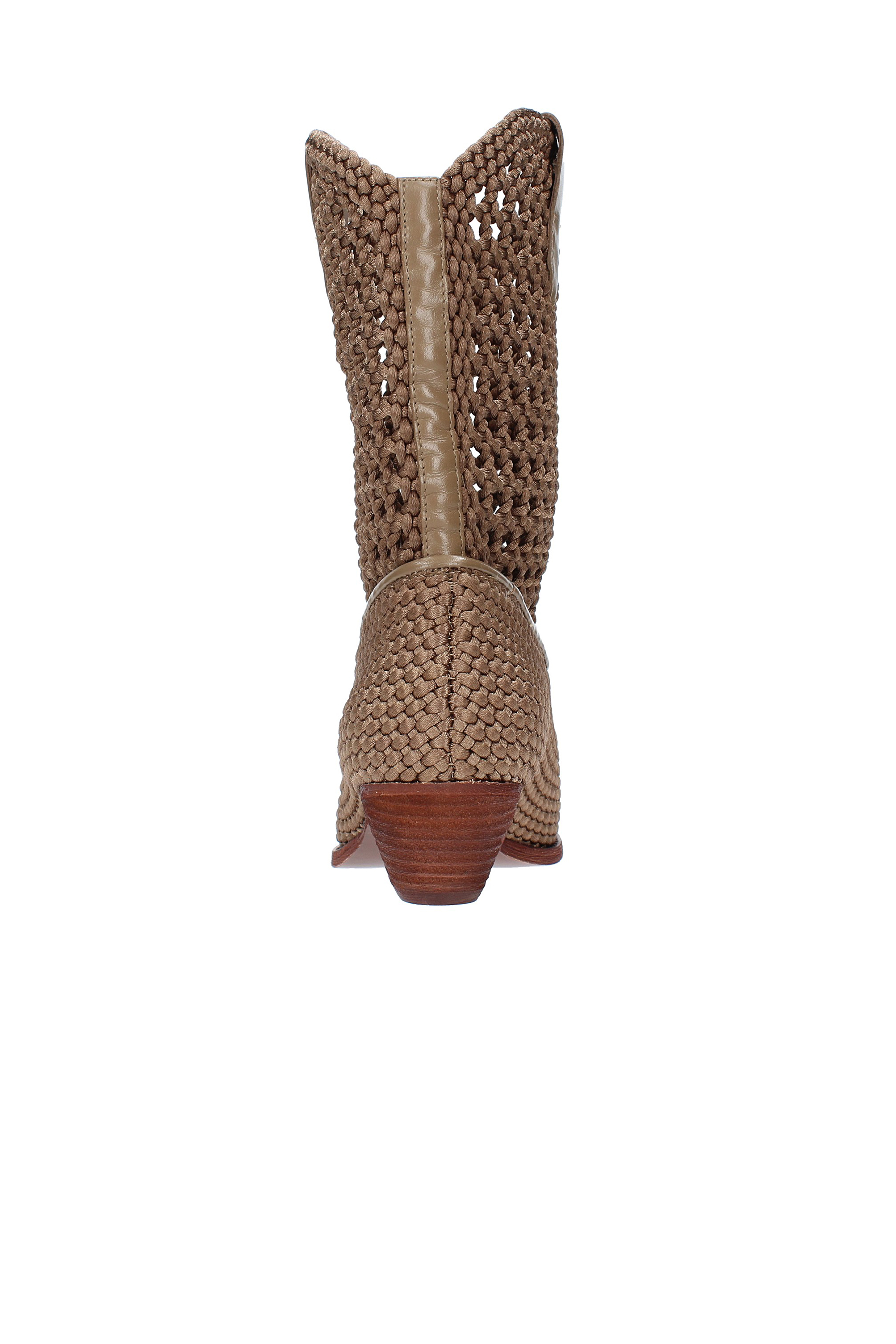 ASH Braided Satin Cowboy Boots Dalton Intreccio ASH Braided Satin Cowboy Boots Dalton Intreccio