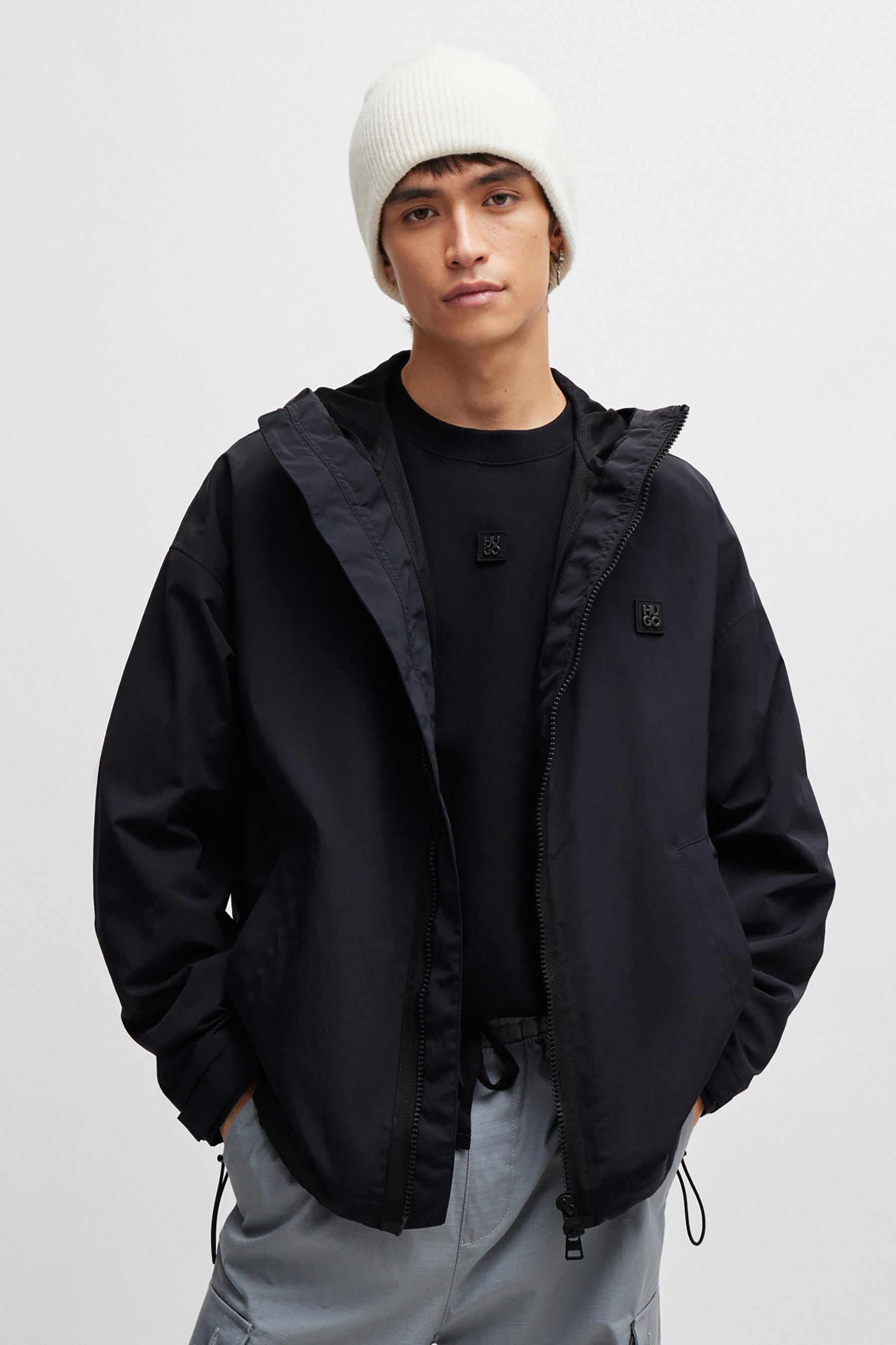 HUGO Recycled Nylon Windbreaker Byro HUGO Recycled Nylon Windbreaker Byro