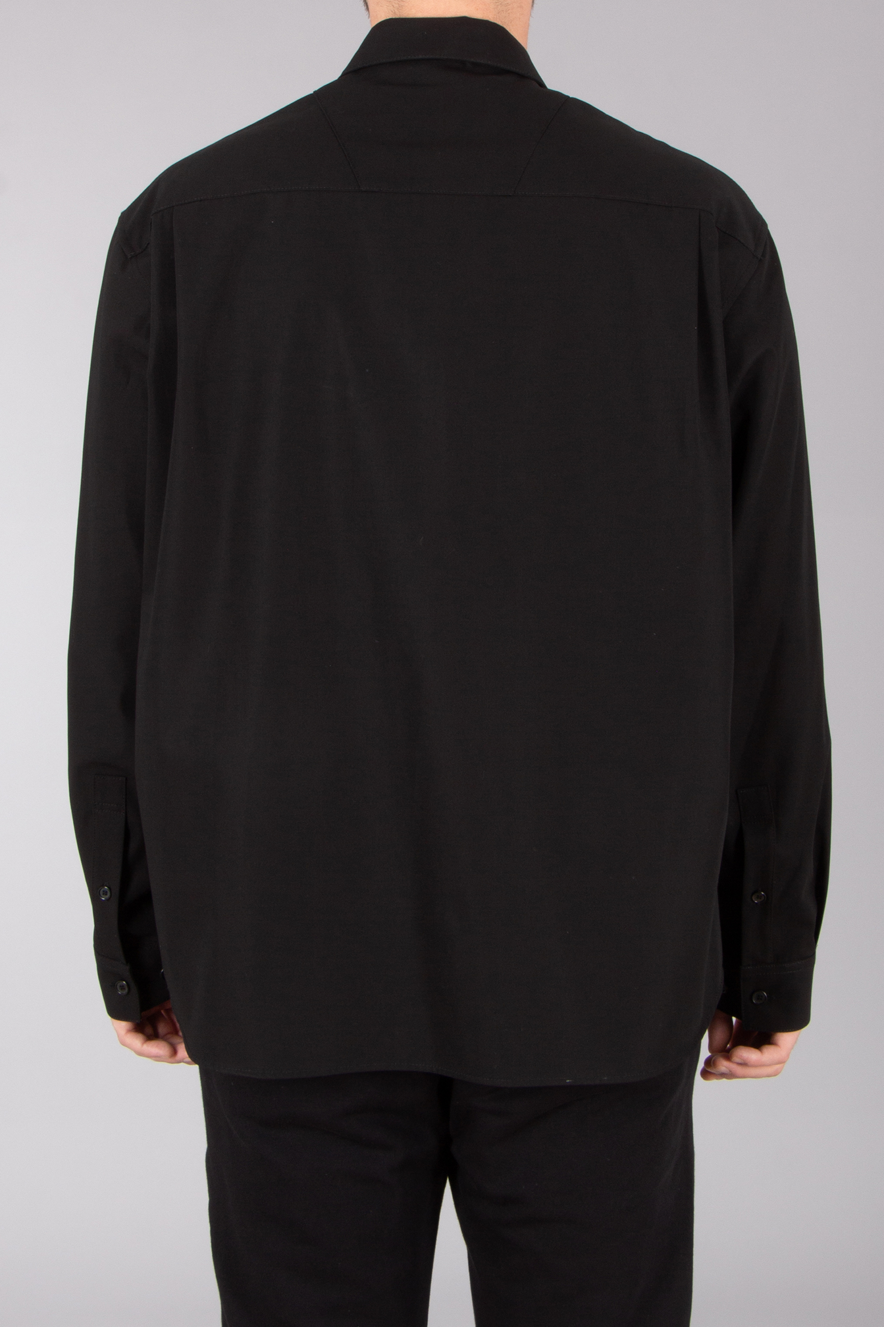 JUUN.J Semi-Oversized Fit Cotton Zip-Up Overshirt JUUN.J Semi-Oversized Fit Cotton Zip-Up Overshirt