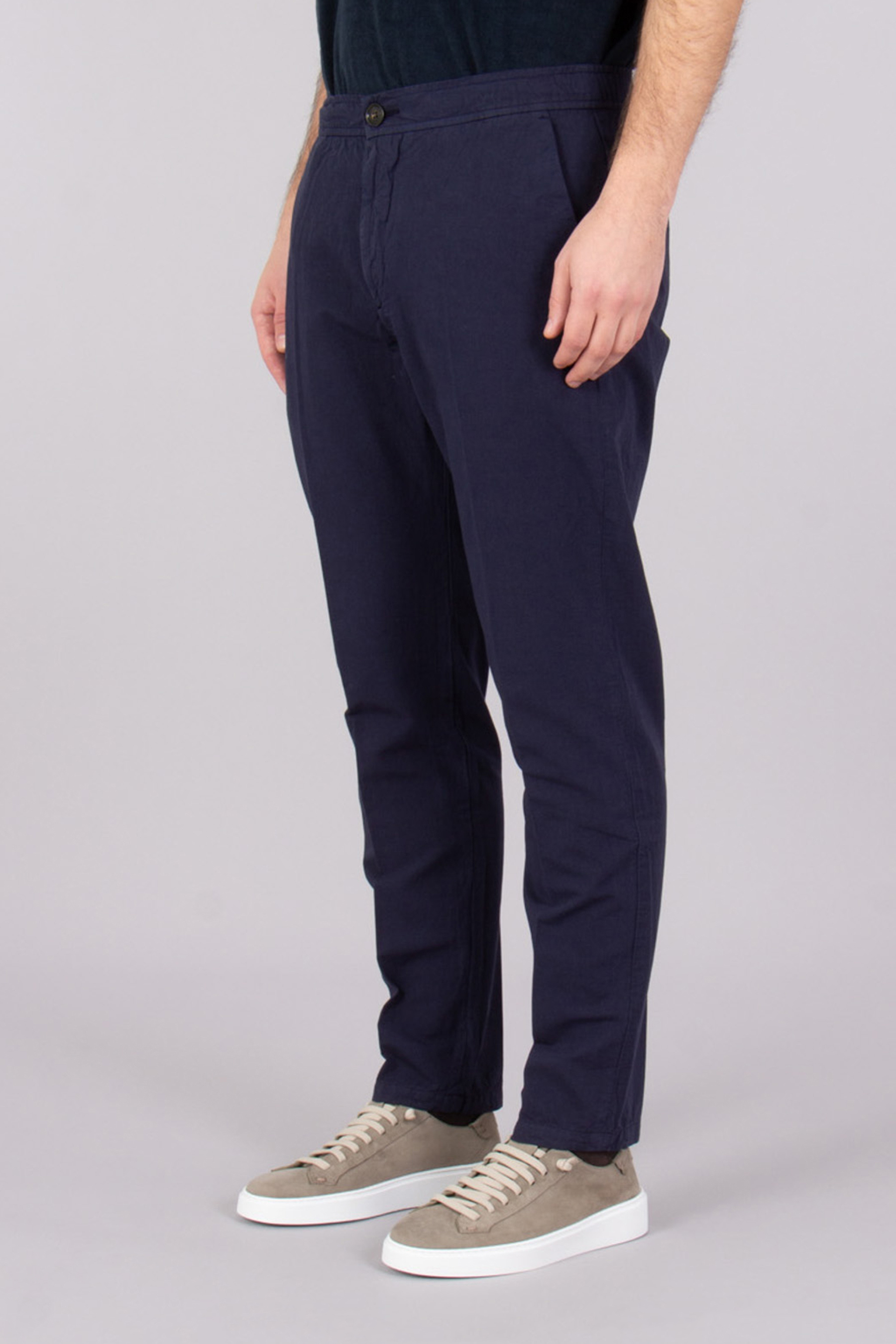 WOOLRICH Tapered Fit Cotton-Linen Blend Pants WOOLRICH Tapered Fit Cotton-Linen Blend Pants