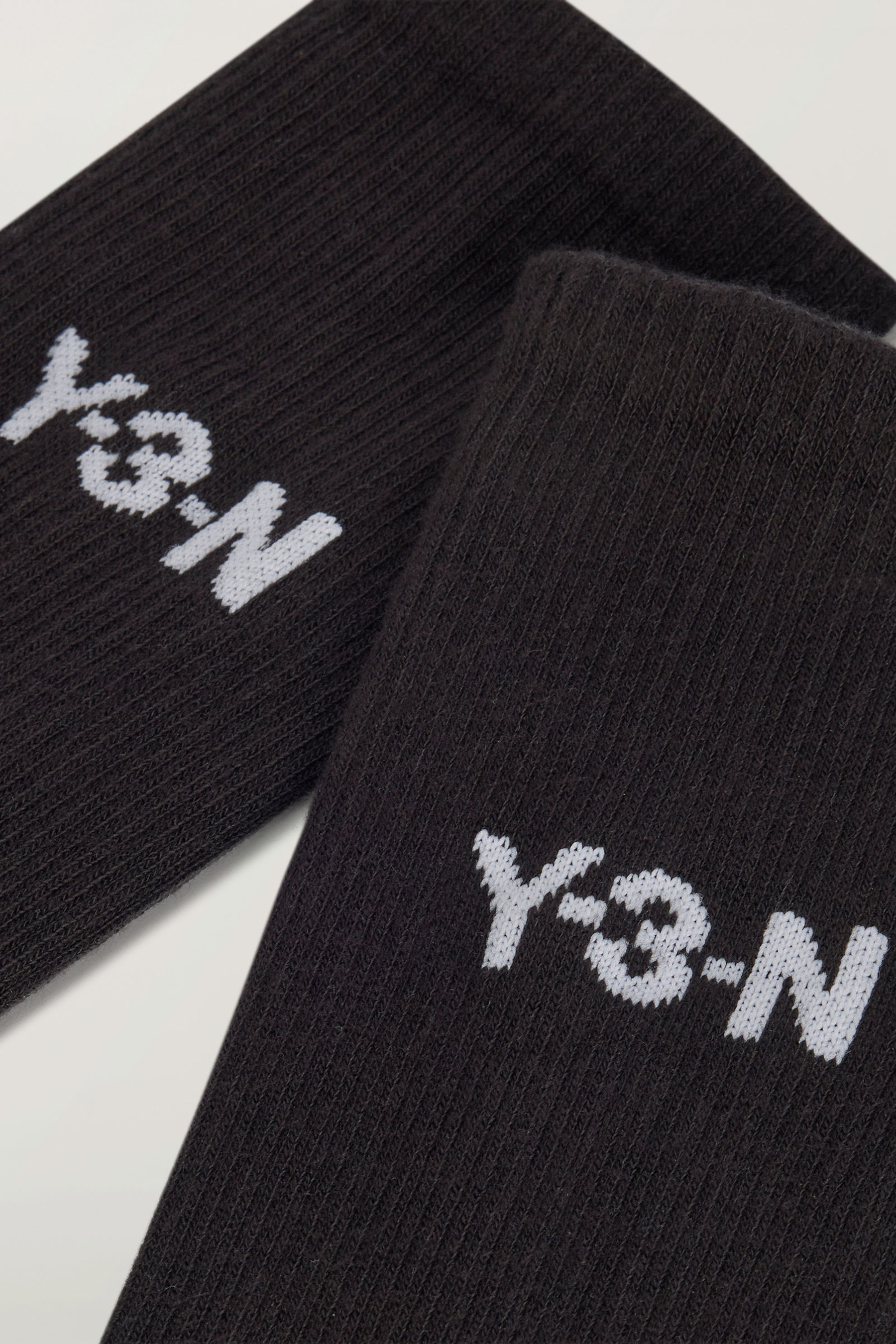 Y-3 x NEIGHBORHOOD Ribbed Cotton Blend Crew Socks