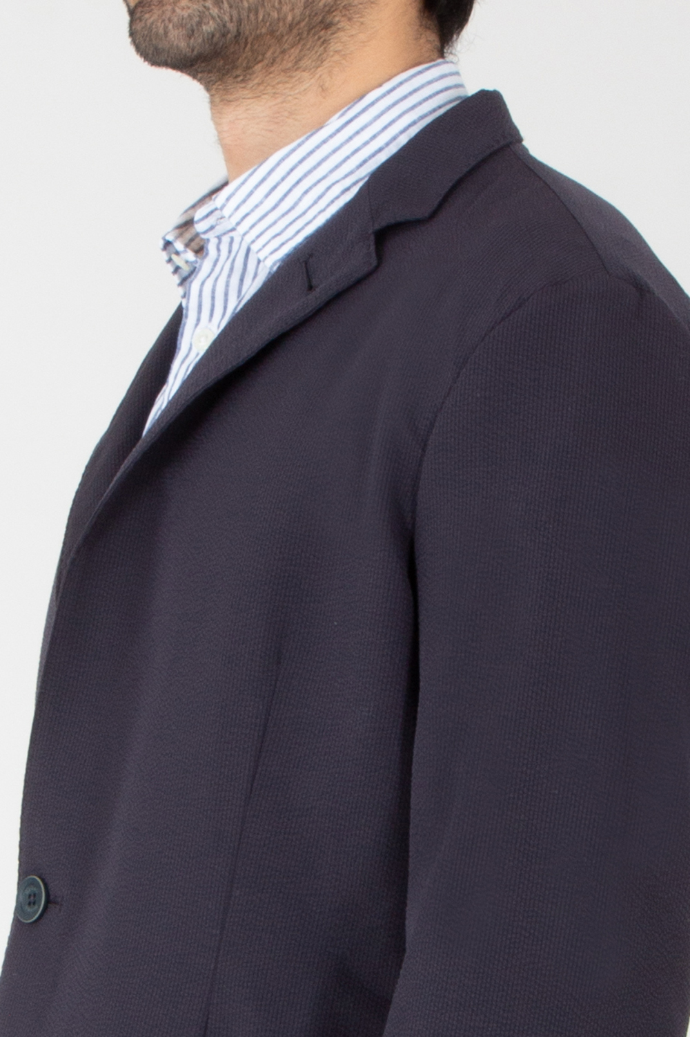 HERNO Regular Fit Stretch Seer-Crease Jacket