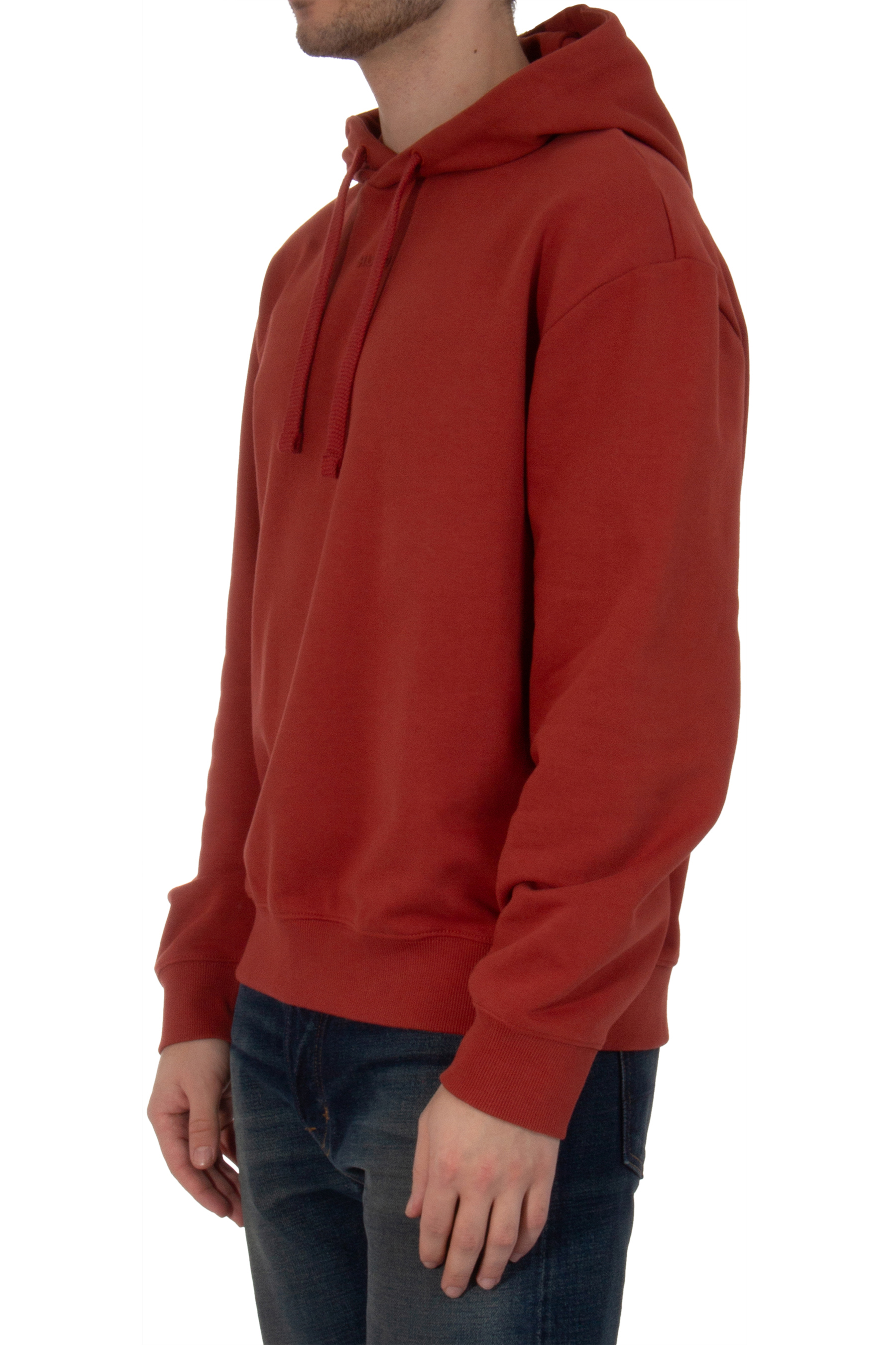 HUGO Relaxed Fit Printed Cotton Terry Hoodie Dapo HUGO Relaxed Fit Printed Cotton Terry Hoodie Dapo