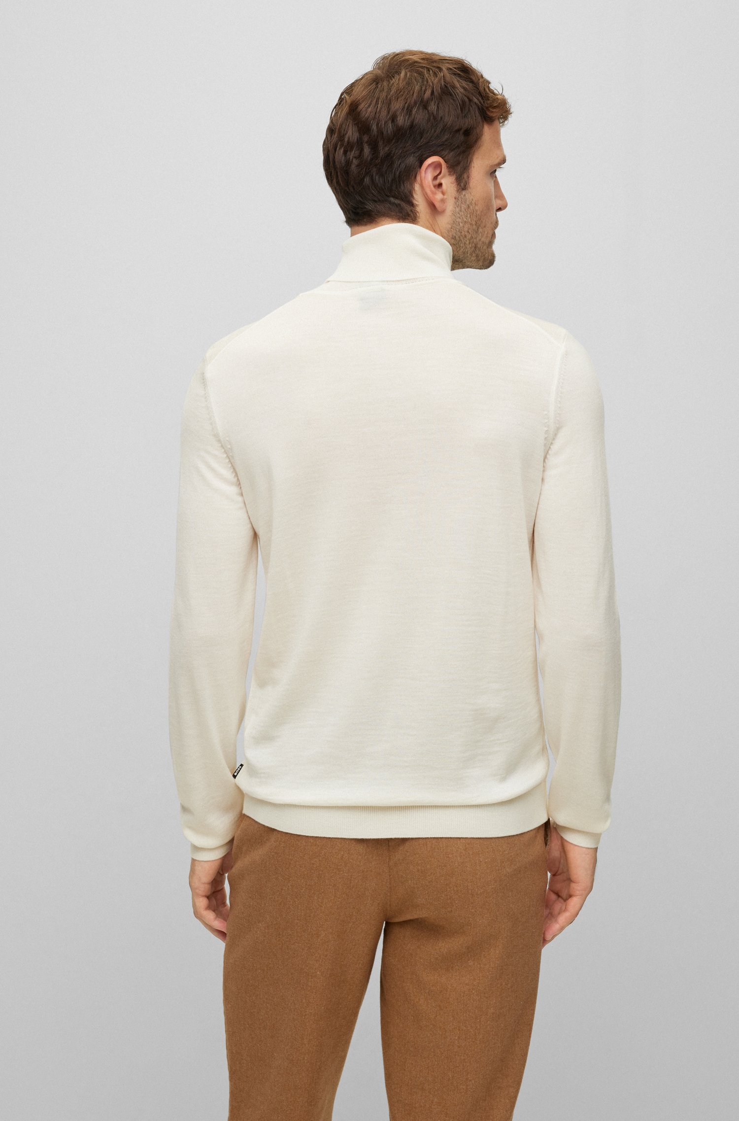 BOSS Virgin Wool Turtleneck Sweater Musso BOSS Virgin Wool Turtleneck Sweater Musso