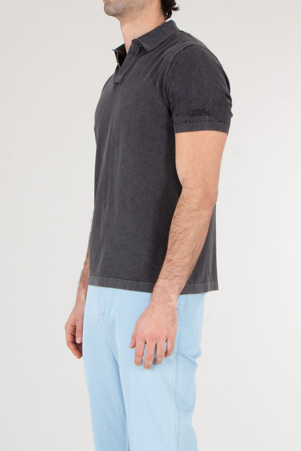 MC 2 SAINT BARTH Regular Fit knitted Polo Shirt With Vintage Treatment Sloan