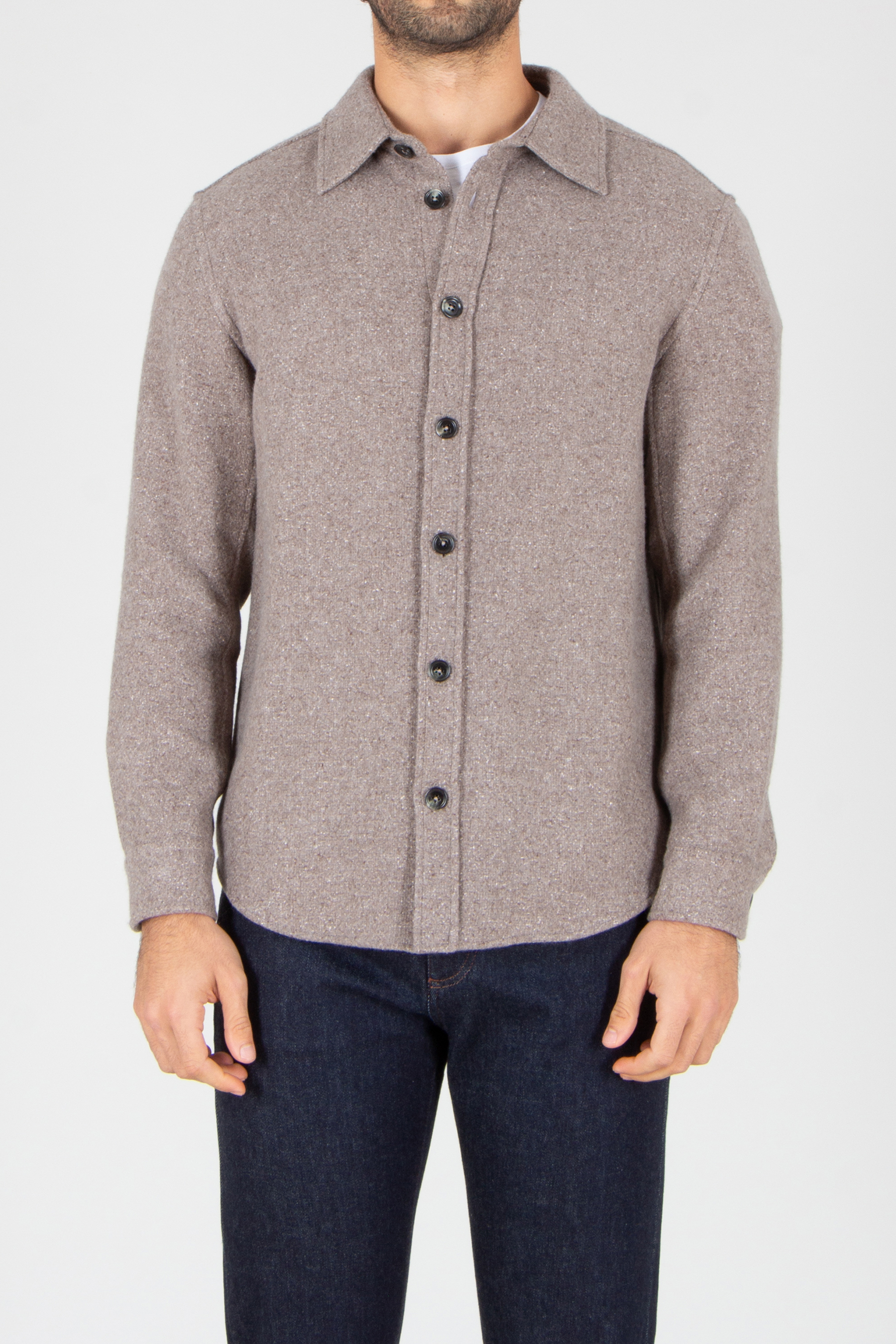 Hemd, Jeanshose, Pullover, Mantel, Jacke