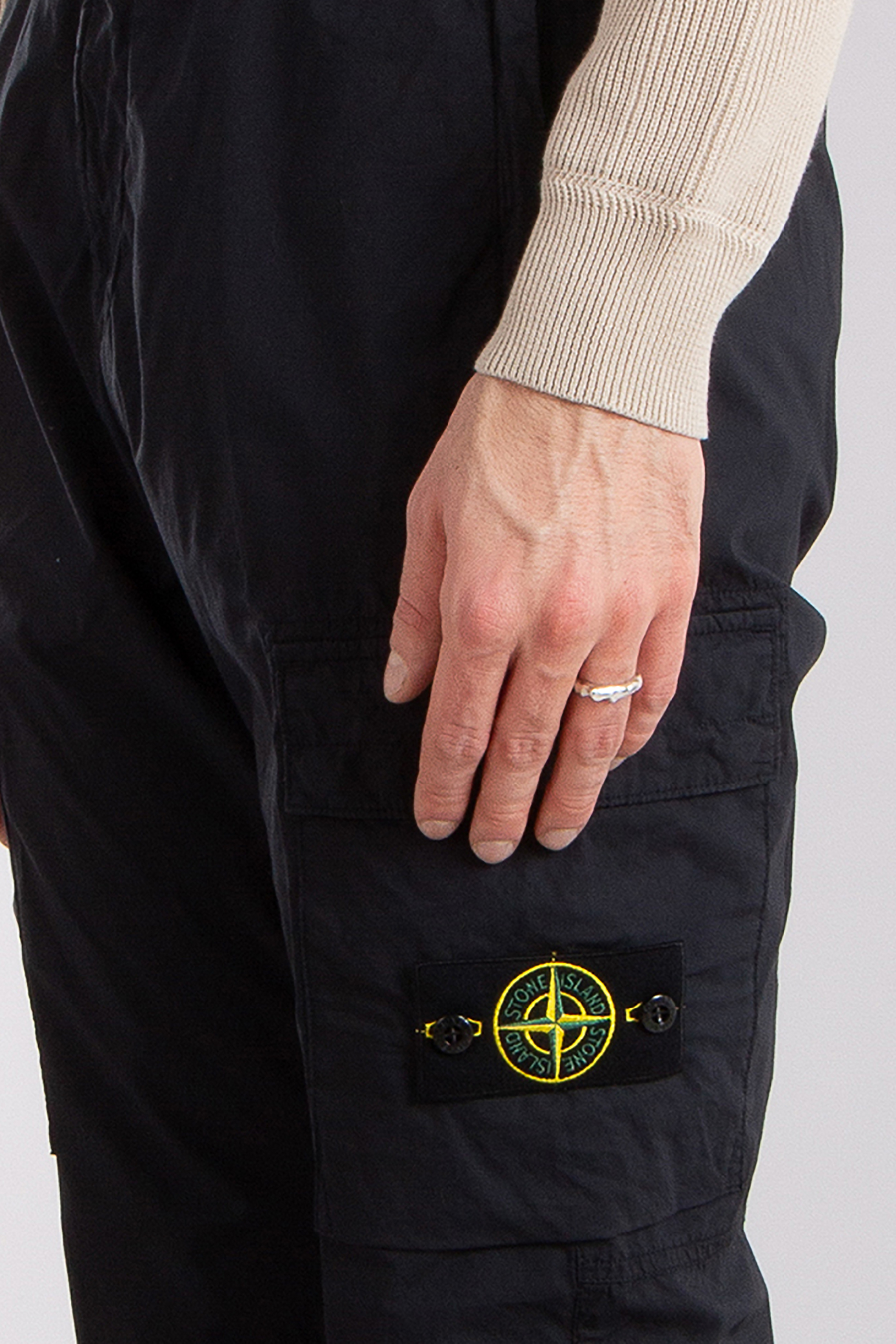 STONE ISLAND Regular Tapered Stretch Cotton Tela 'Paracadute' Pants STONE ISLAND Regular Tapered Stretch Cotton Tela 'Paracadute' Pants