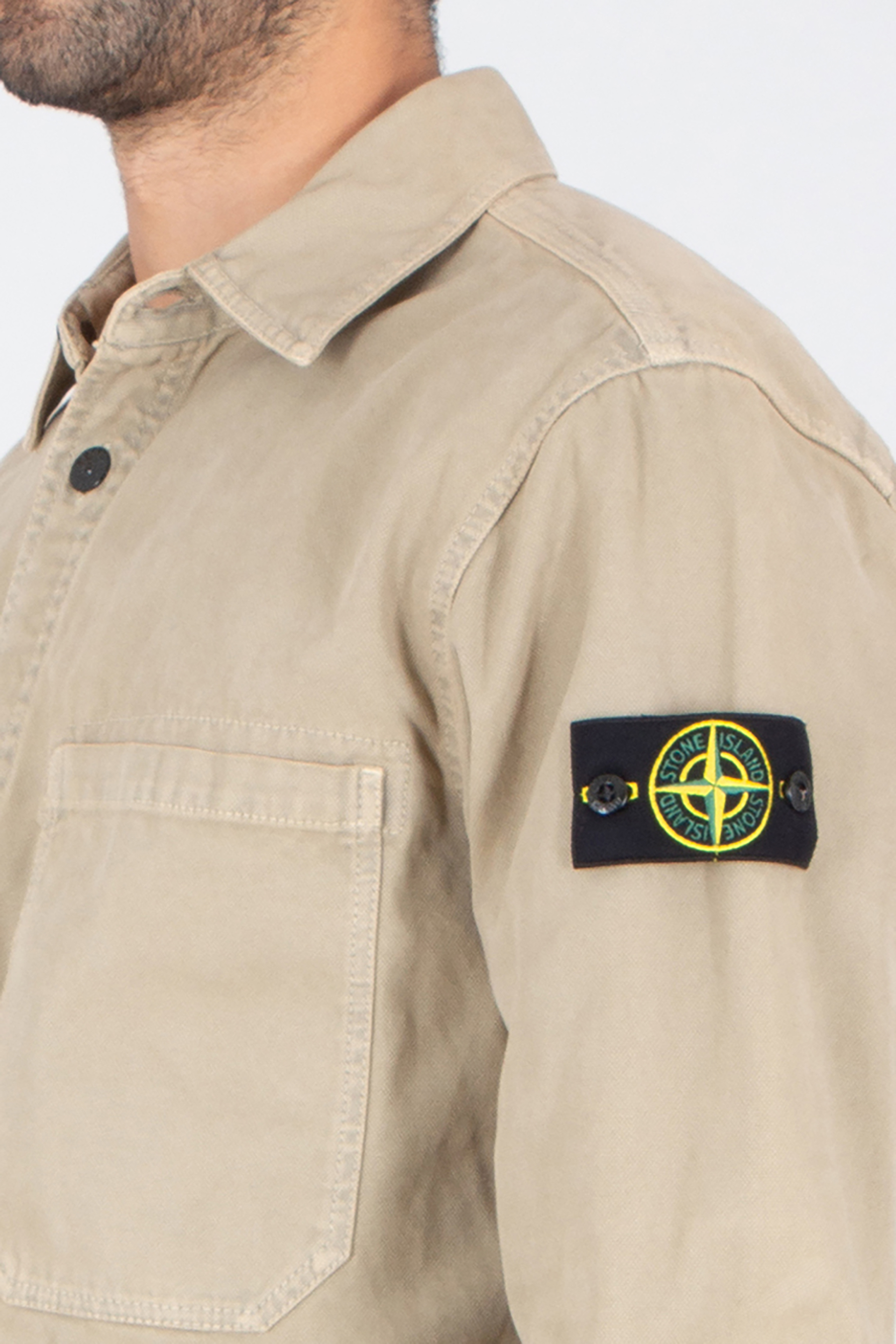 Mantel, Jacke, Logo, Khaki, Hemd