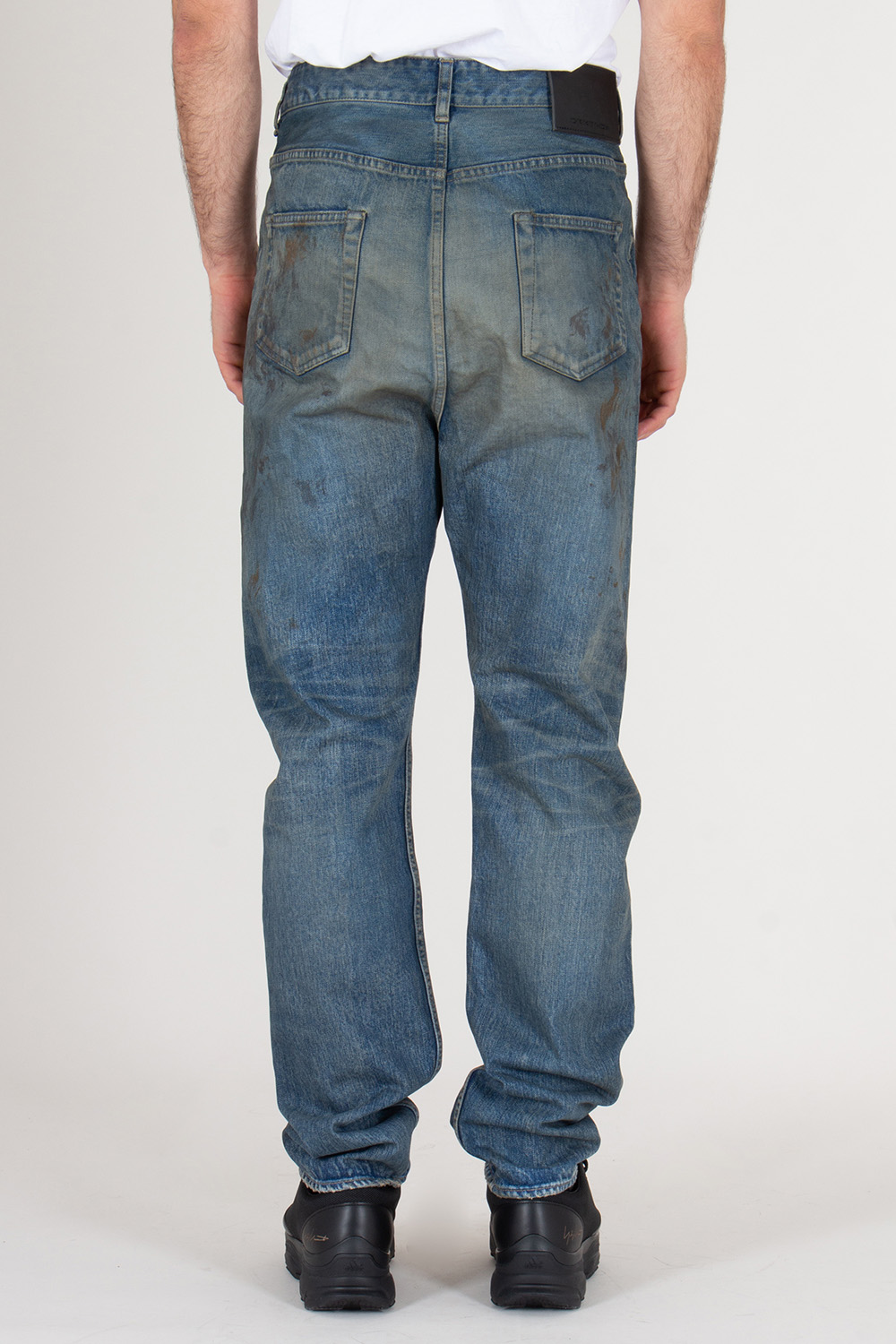 RICK OWENS DRKSHDW Relaxed Fit Distressed Denim Collapse Jeans
