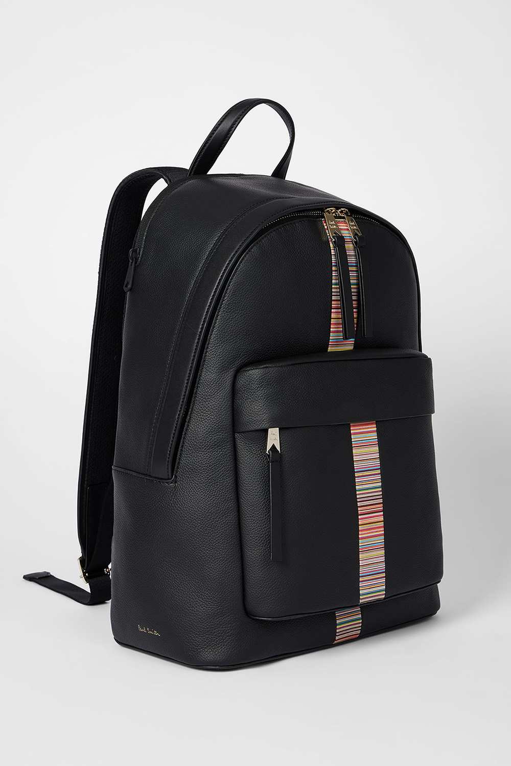PAUL SMITH Leather 'Signature Stripe' Backpack