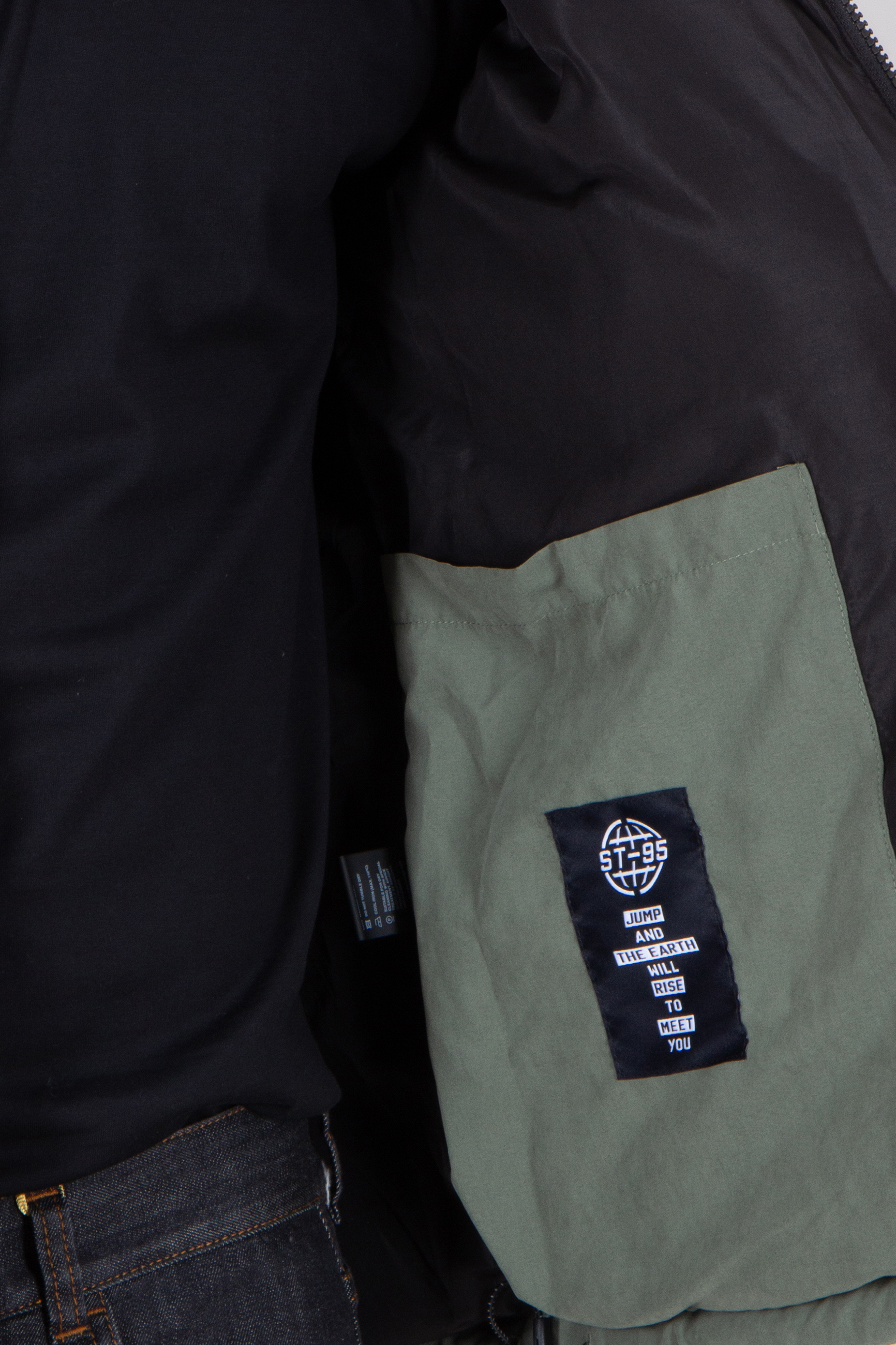 Langarm, Tasche, Jeans, Tragetasche, Person