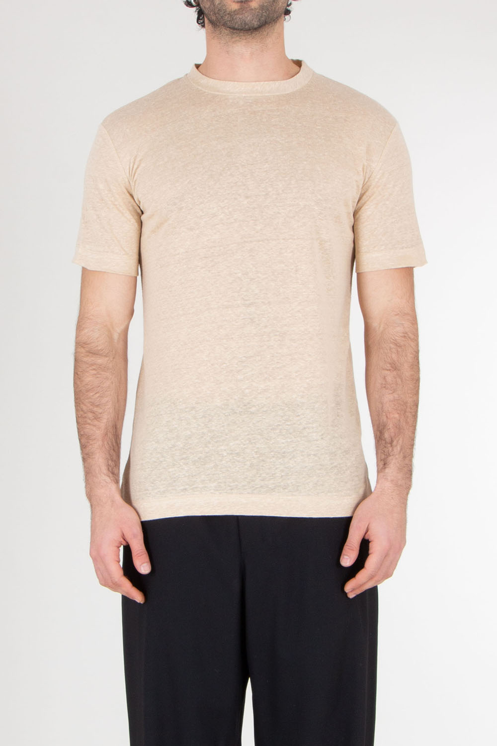 AURÉLIEN Regular Fit Linen T-Shirt