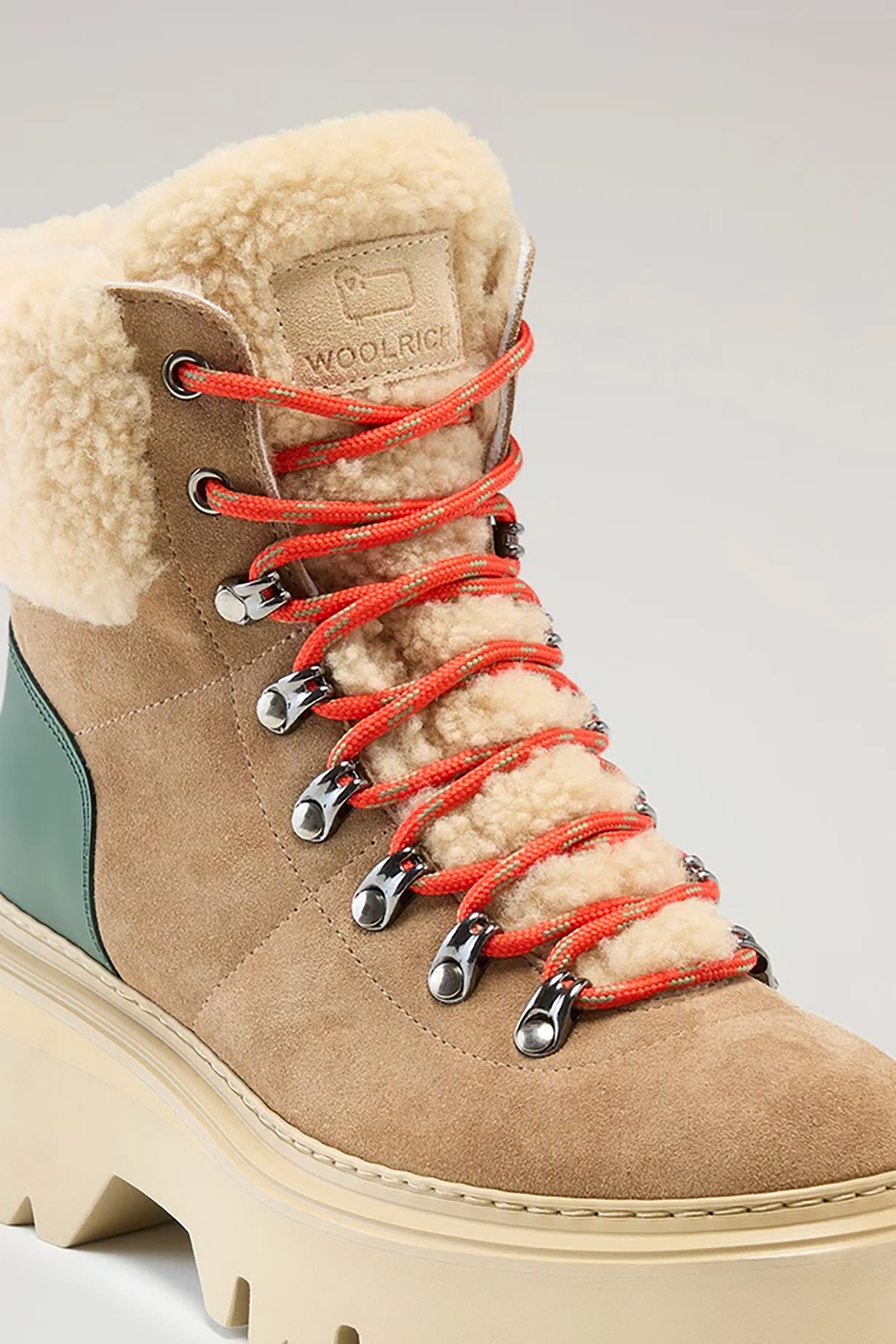 WOOLRICH Chamois Leather Ankle Boots Montone WOOLRICH Chamois Leather Ankle Boots Montone