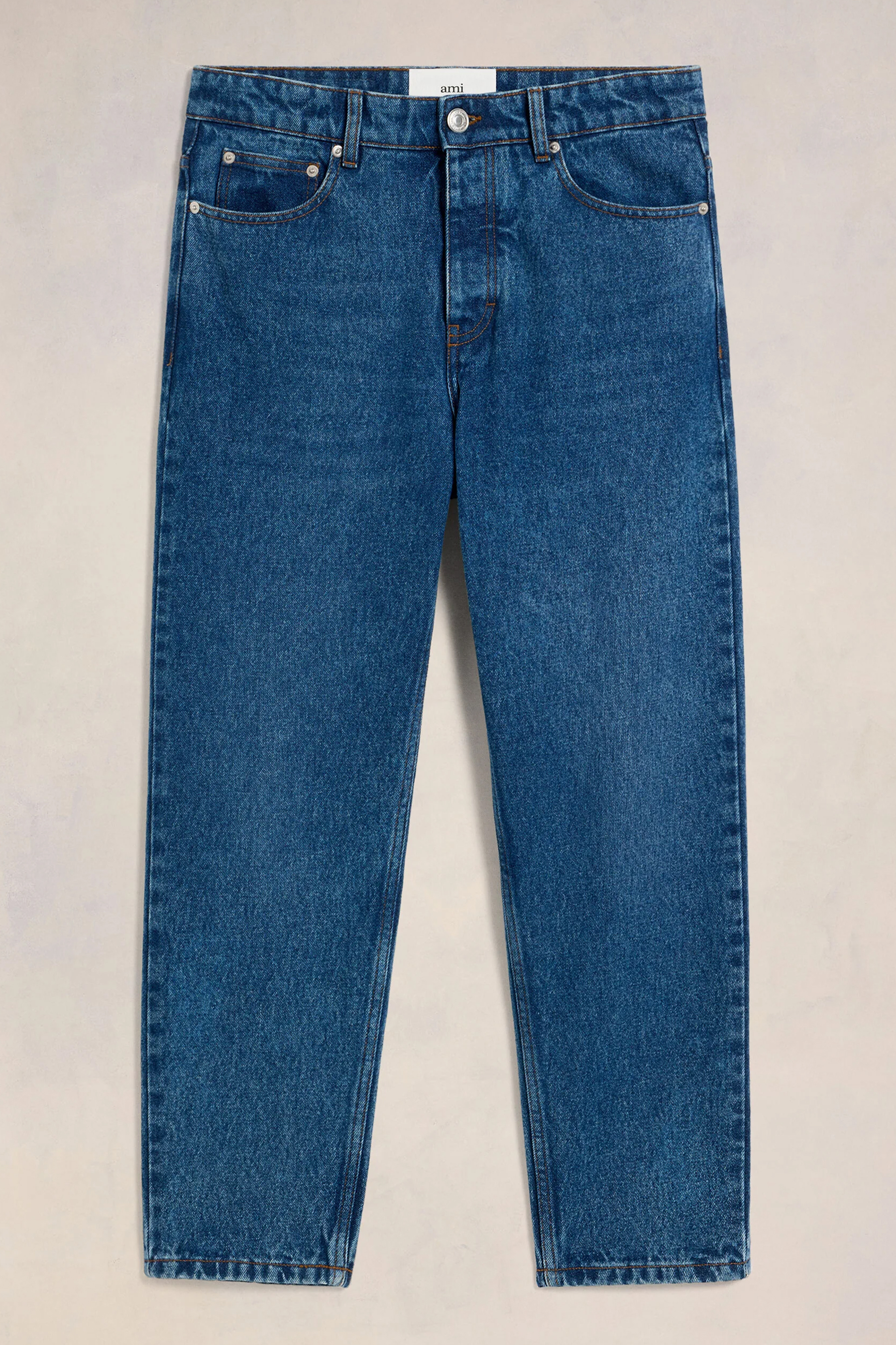 AMI PARIS Tapered Fit Cotton Denim Jeans AMI PARIS Tapered Fit Cotton Denim Jeans