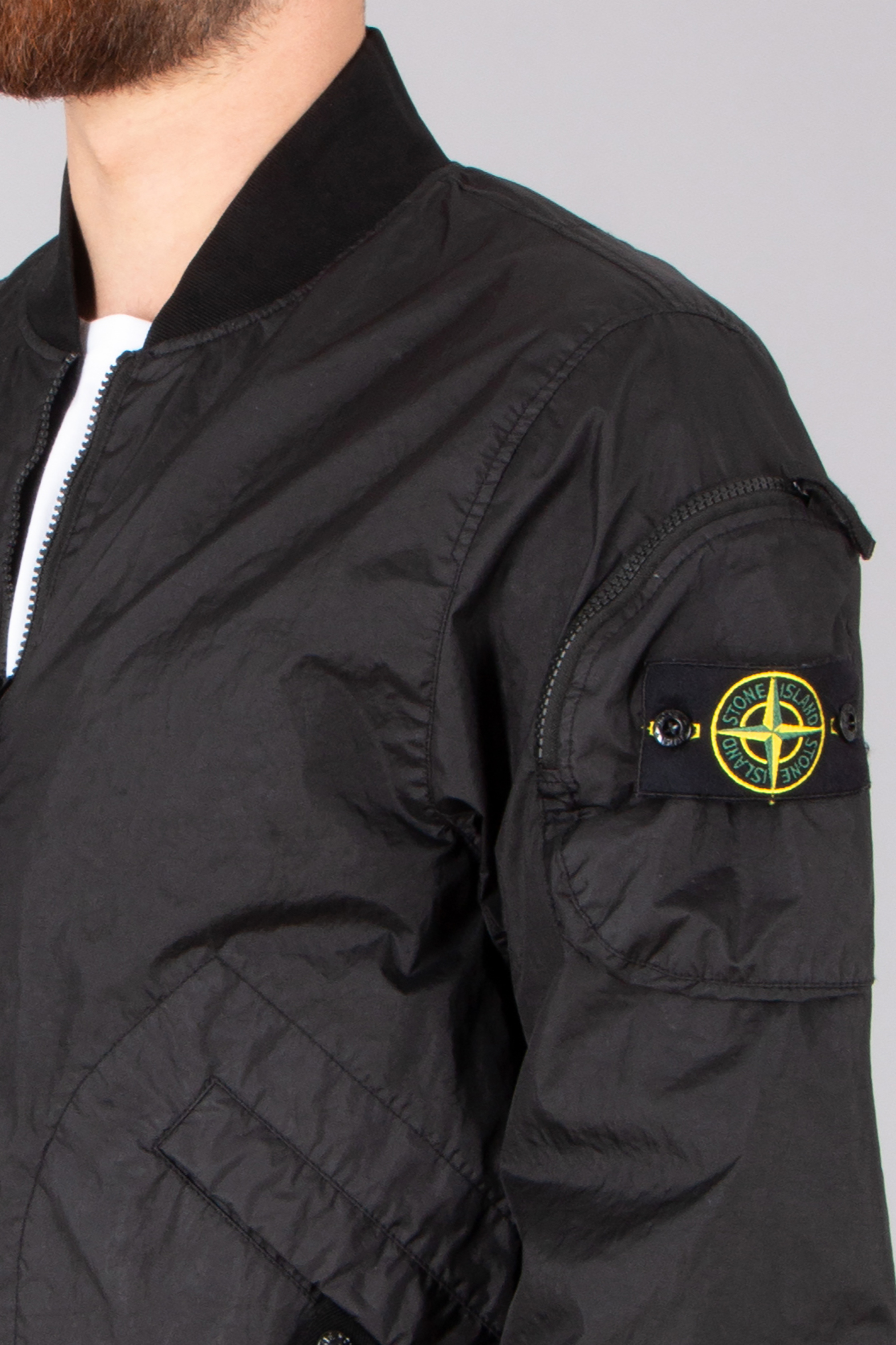 STONE ISLAND Nylon Membrana 3L TC Bomber Jacket STONE ISLAND Nylon Membrana 3L TC Bomber Jacket