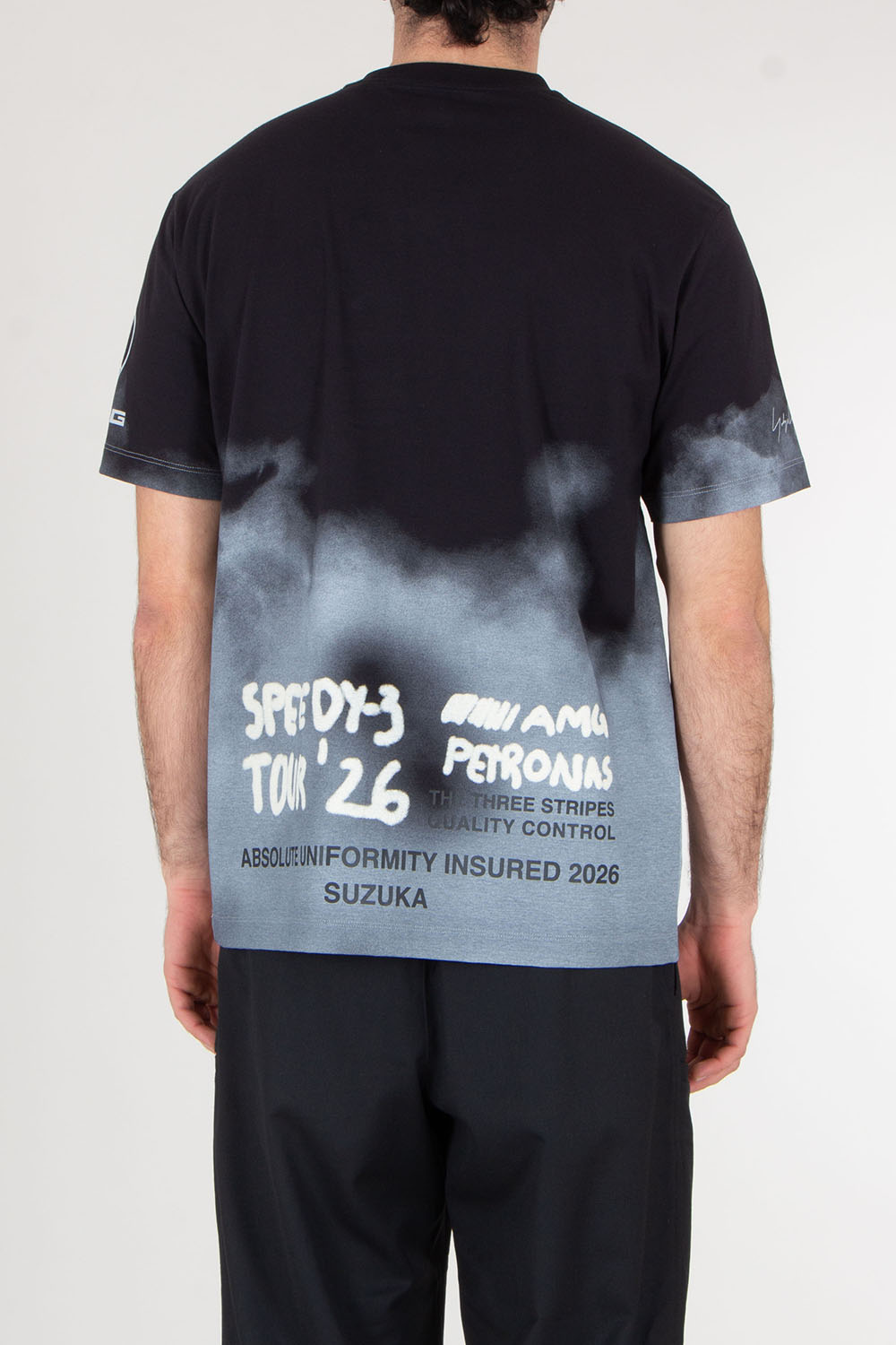 Y-3 x MERCEDES AMG PETRONAS Regular Fit Graphic Print Cotton T-Shirt