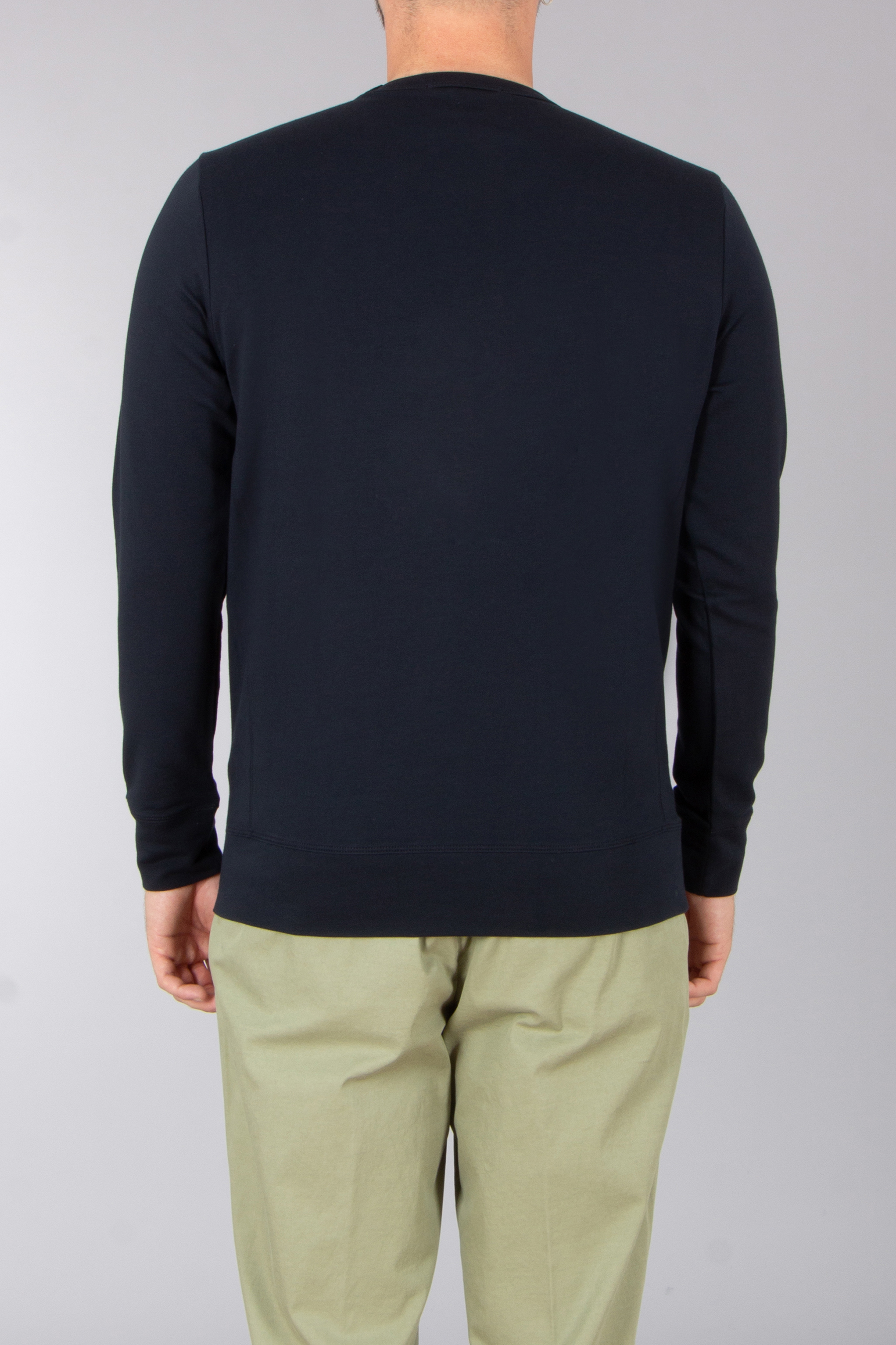 STEFAN BRANDT Regular Fit Urpima Sea Island Cotton Stretch French Terry Sweatshirt Edwin Langarm, Ärmel, Erwachsener, Mann, Person