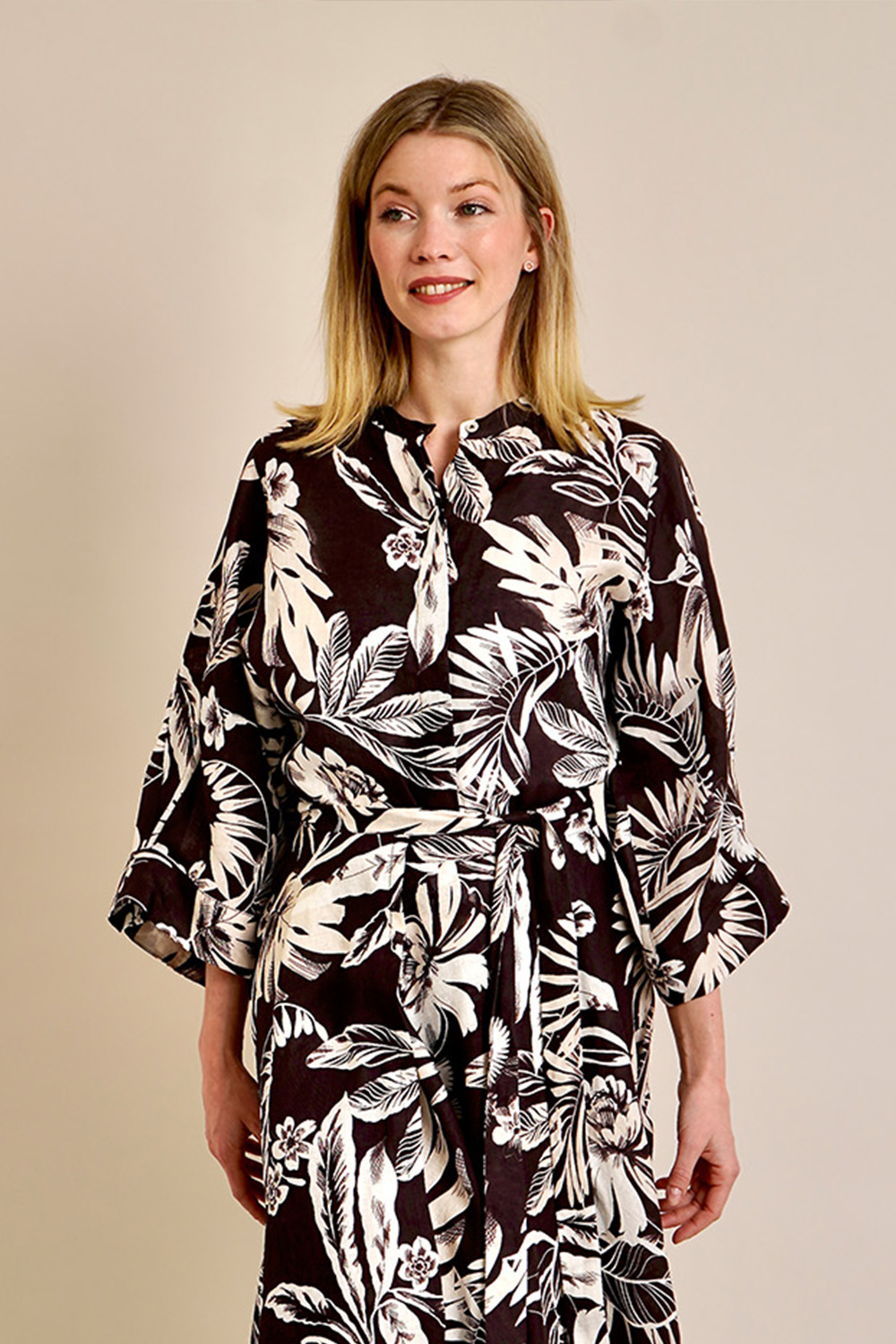 VAN LAACK Oversized patterned Linen Blouse Njeri